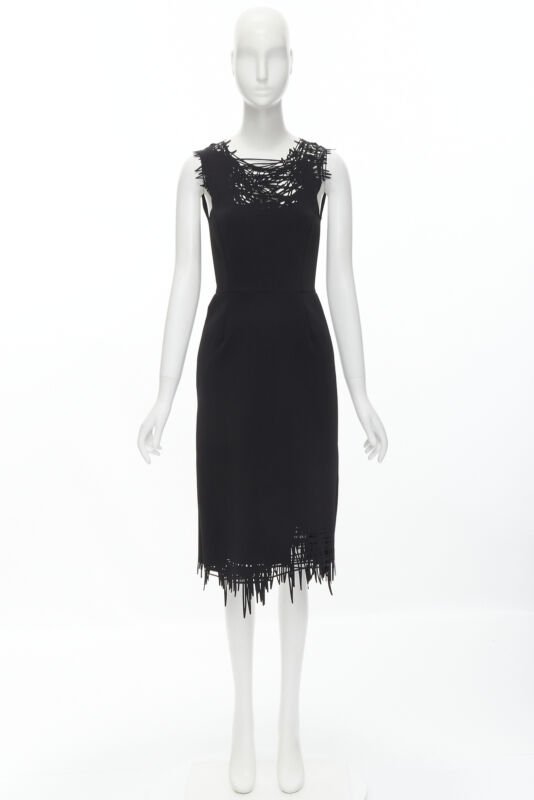 Oscar De La Renta Scribble Sheath Dress - Image 12