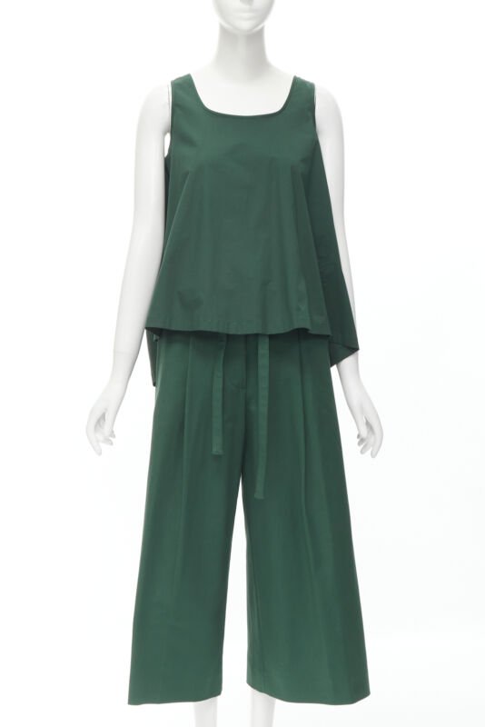 Rochas Cotton Vest Pantsuit - Image 6