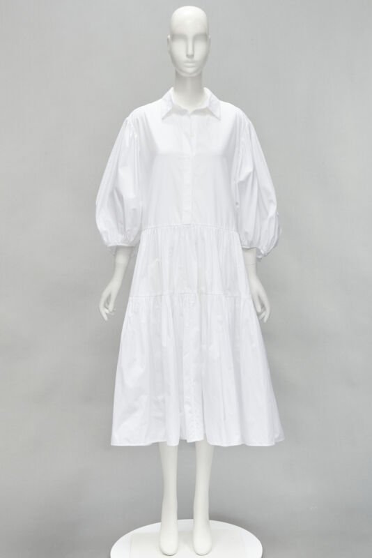 Cecilie Bahnsen Tiered Shirred Dress - Image 12