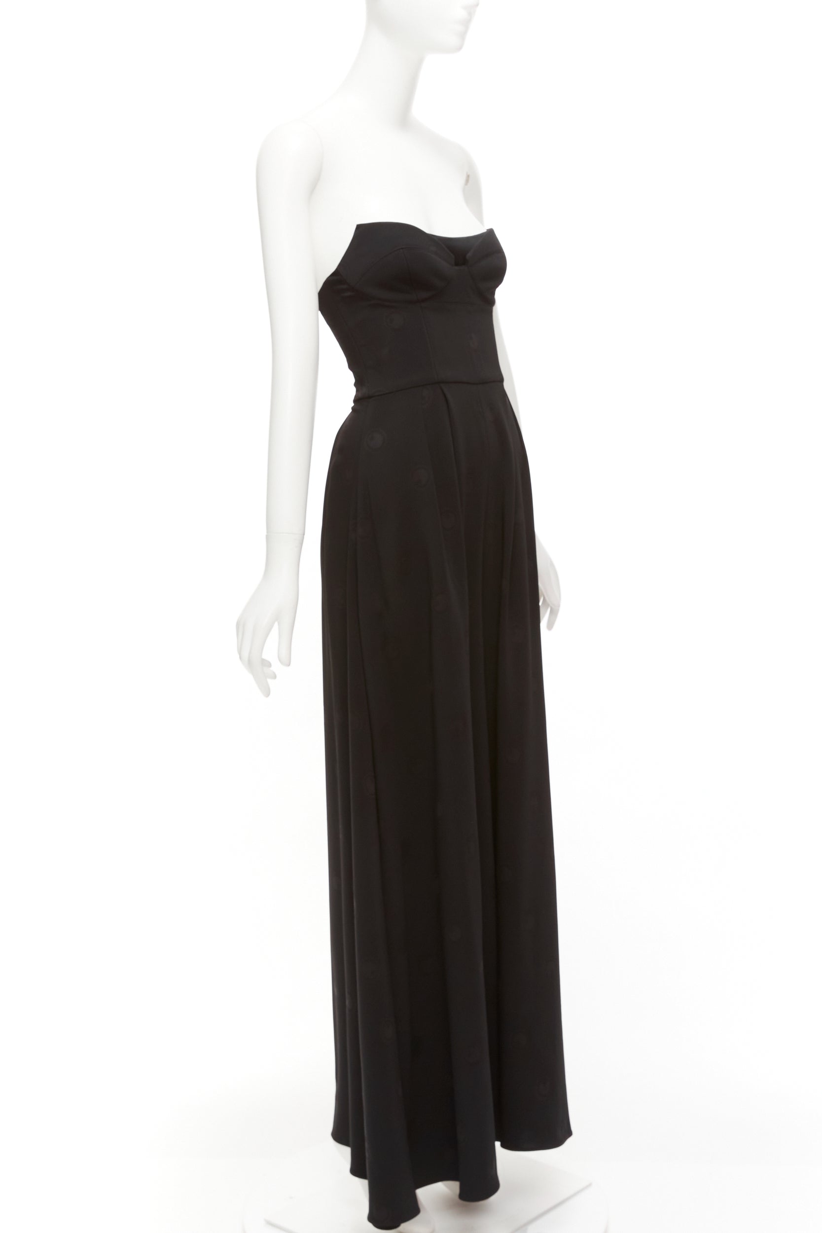 Brandon Maxwell Dotted Corset Jumpsuit - Image 6