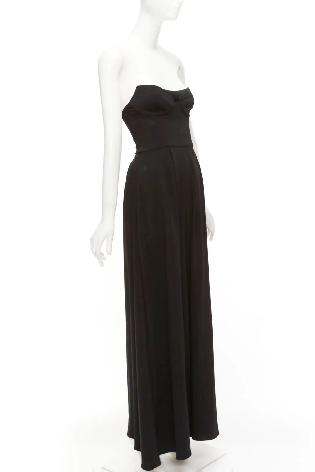 Brandon Maxwell Dotted Corset Jumpsuit Black Viscose Never worn - Inside View