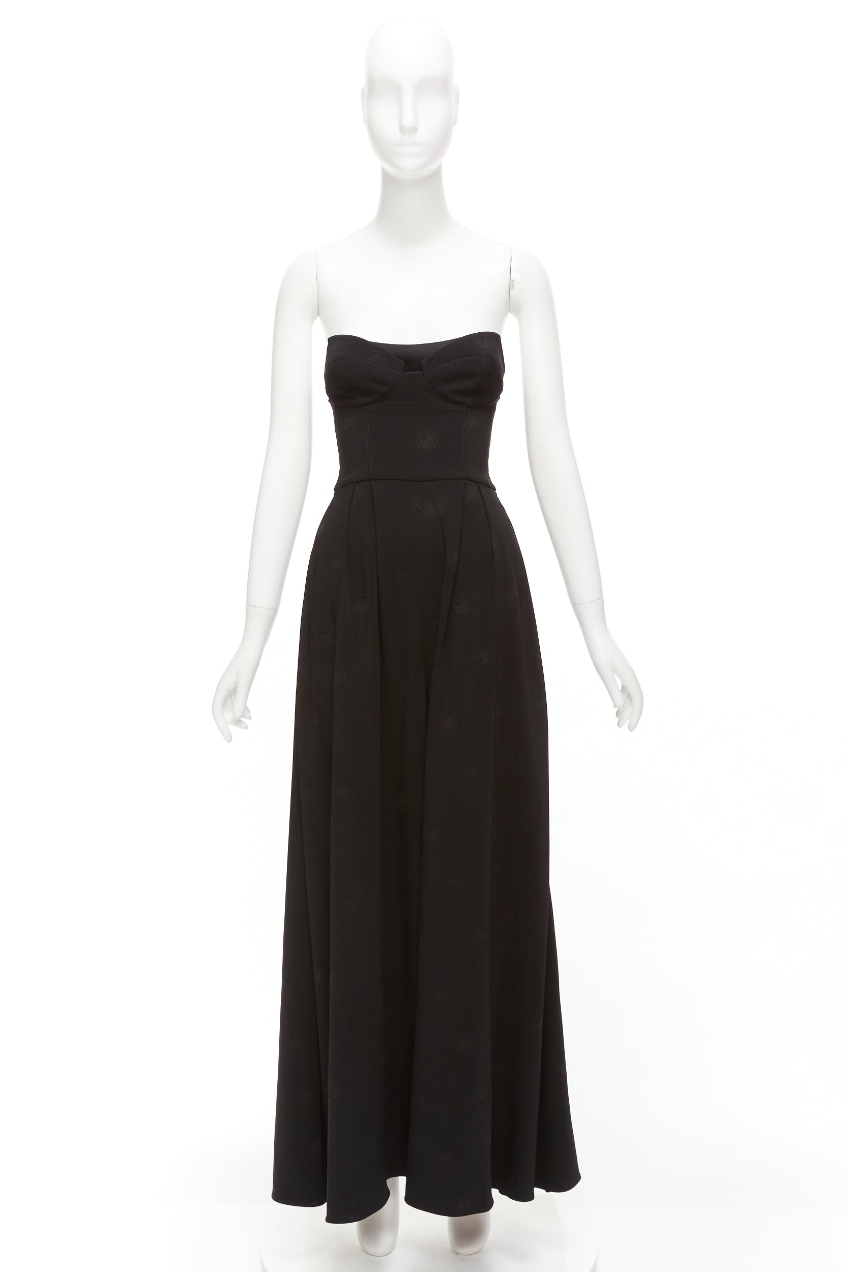 Brandon Maxwell Dotted Corset Jumpsuit - Image 11