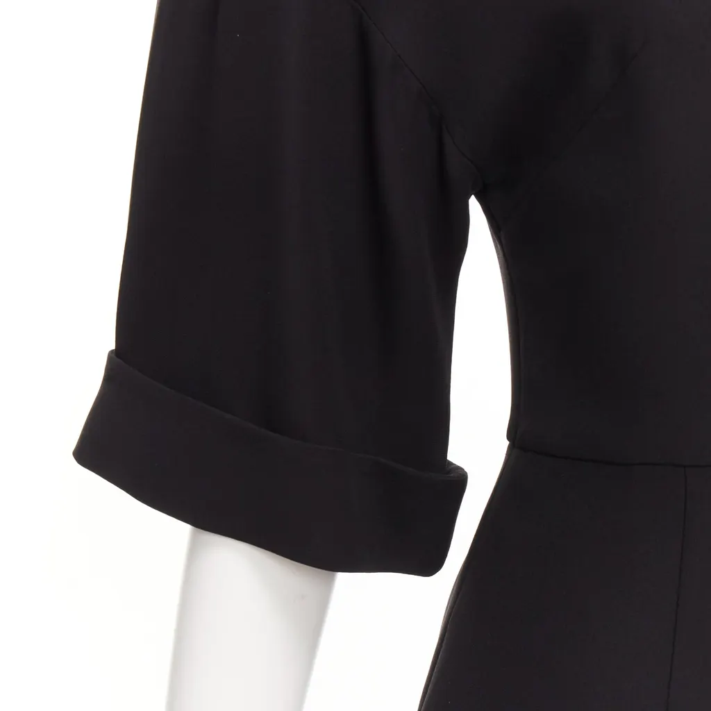 Valentino Silk Bell Playsuit Black Silk Very good - Back View