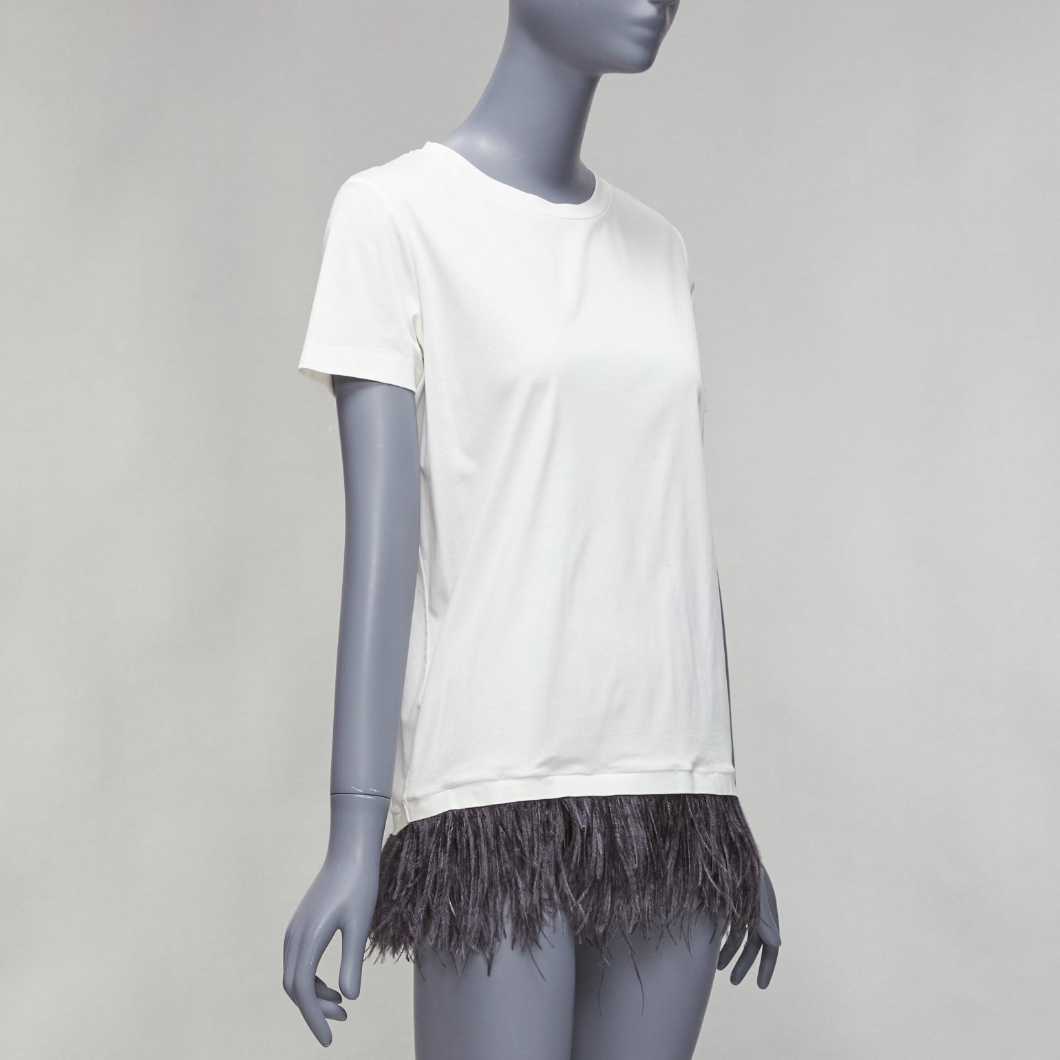 Jil Sander Feather Trim Tee - Image 6