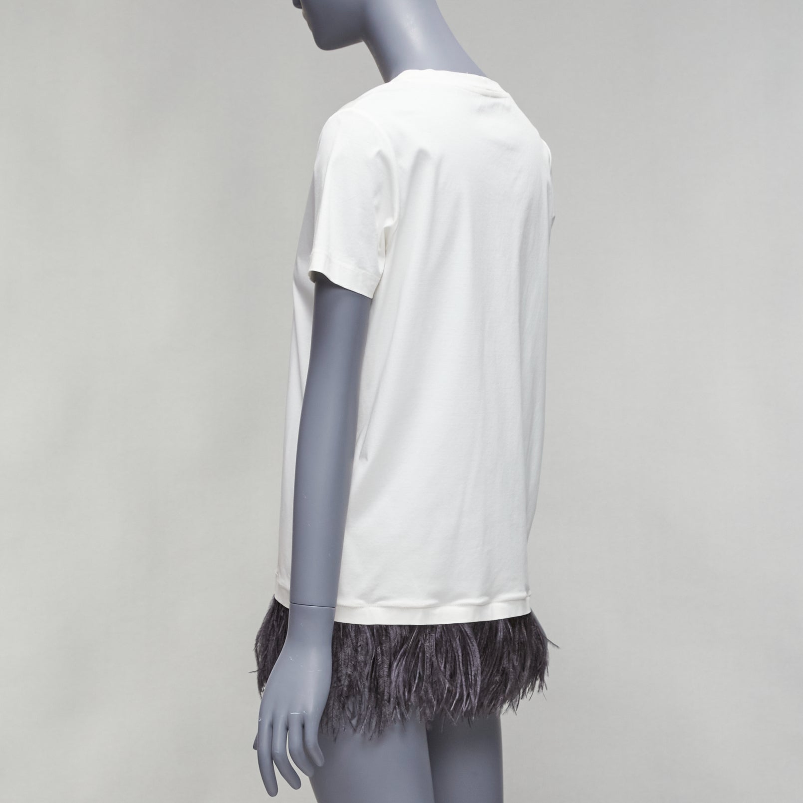 Jil Sander Feather Trim Tee - Detail 1