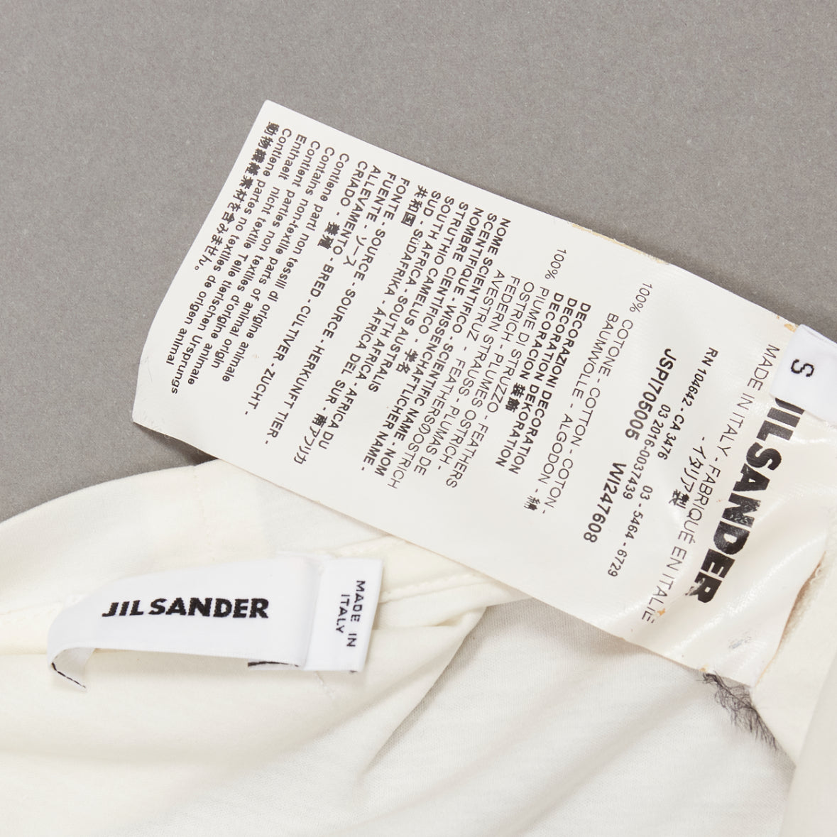 Jil Sander Feather Trim Tee - Image 10