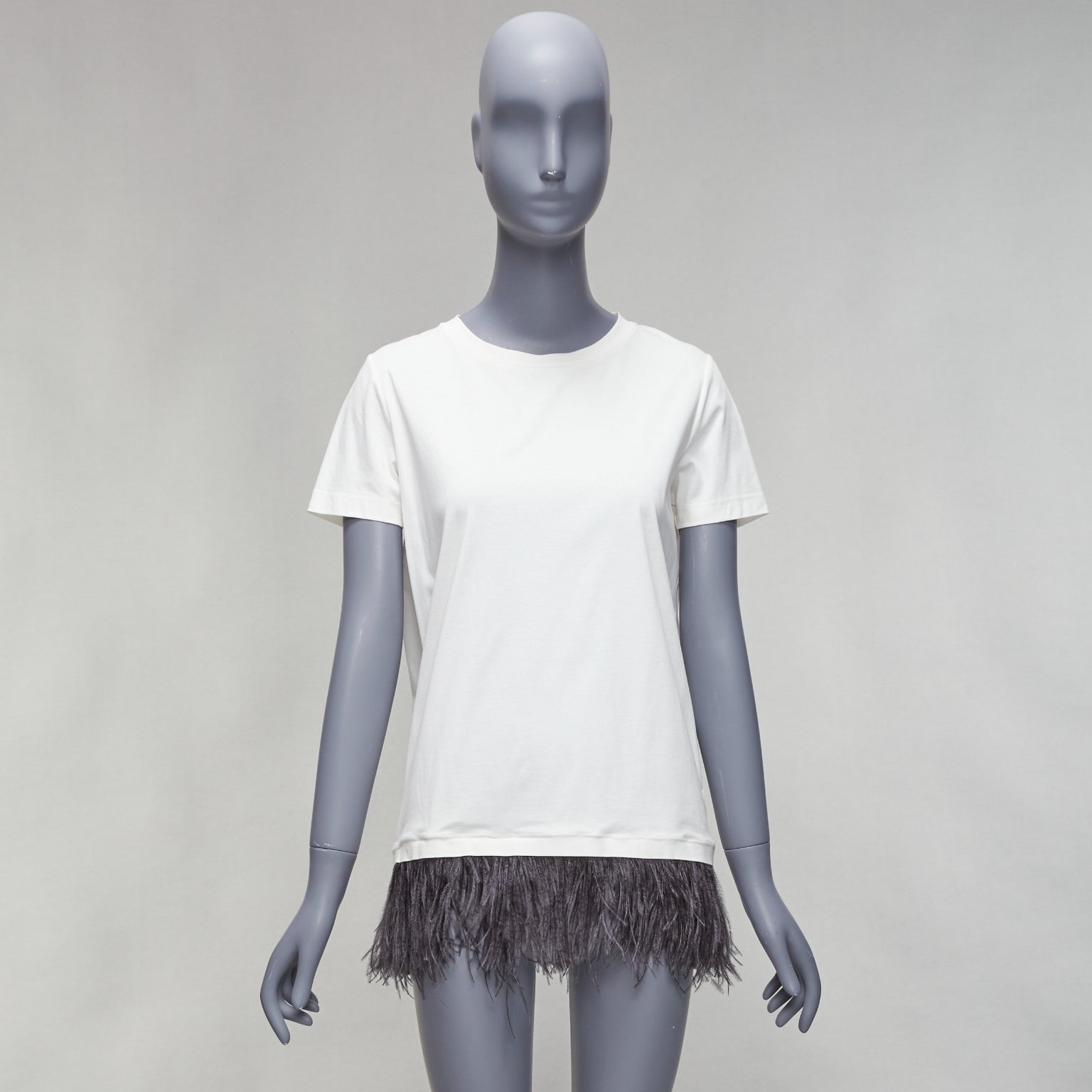 Jil Sander Feather Trim Tee - Image 11