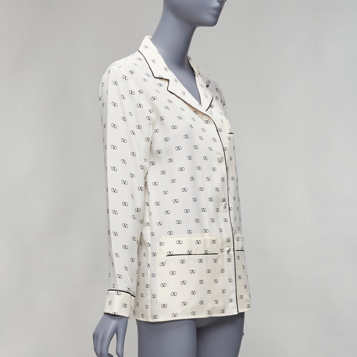 Valentino Garavani Piping Pajama Shirt - Image 6