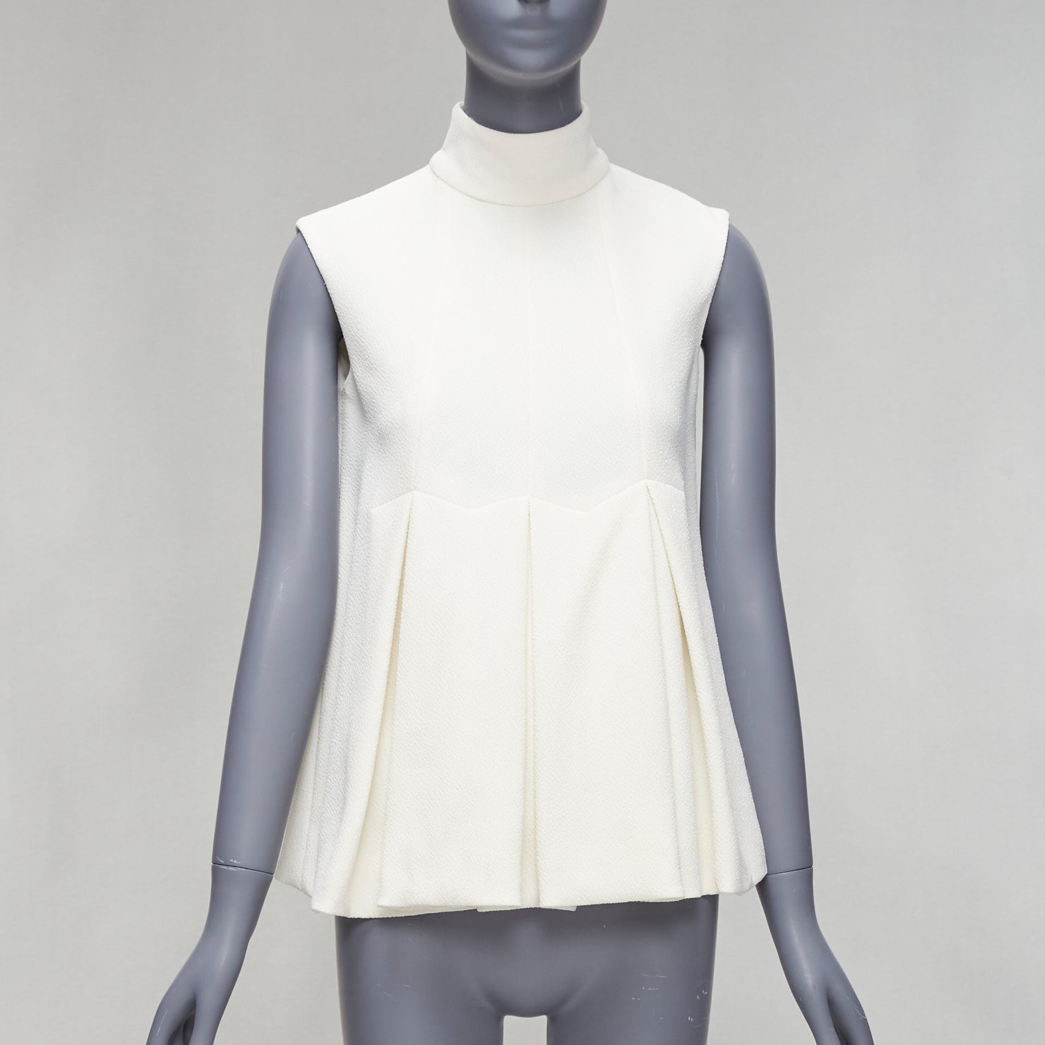 Emilia Wickstead Pleated Peplum Top - Image 6
