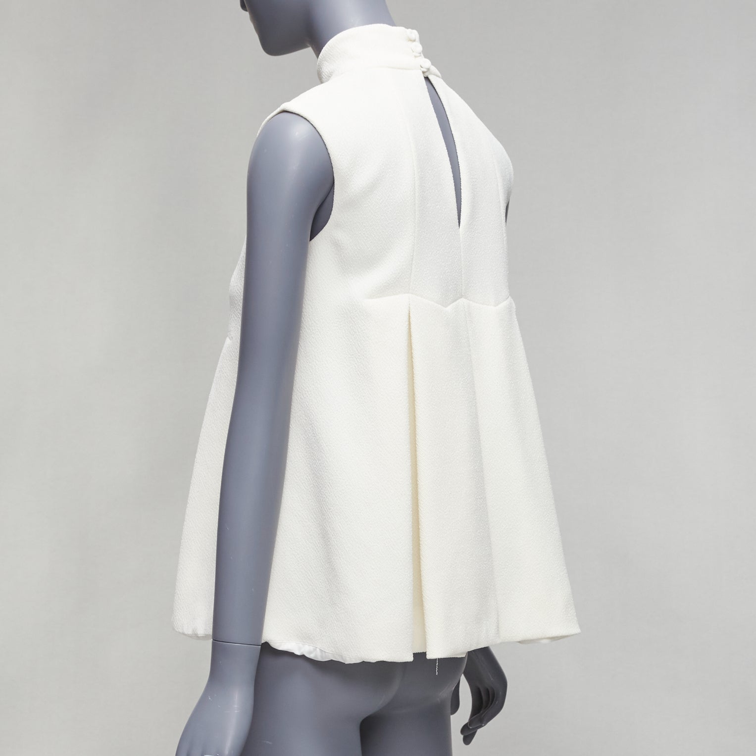 Emilia Wickstead Pleated Peplum Top - Detail 1