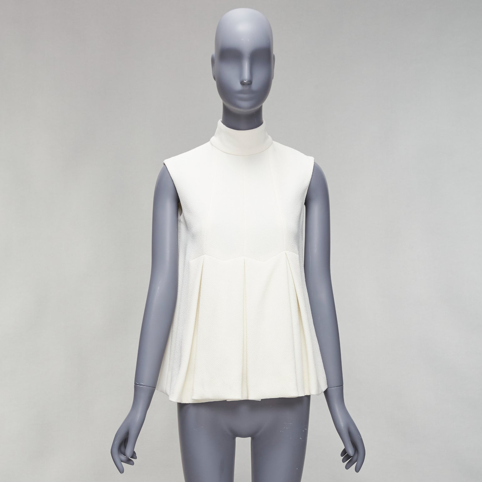 Emilia Wickstead Pleated Peplum Top - Image 11