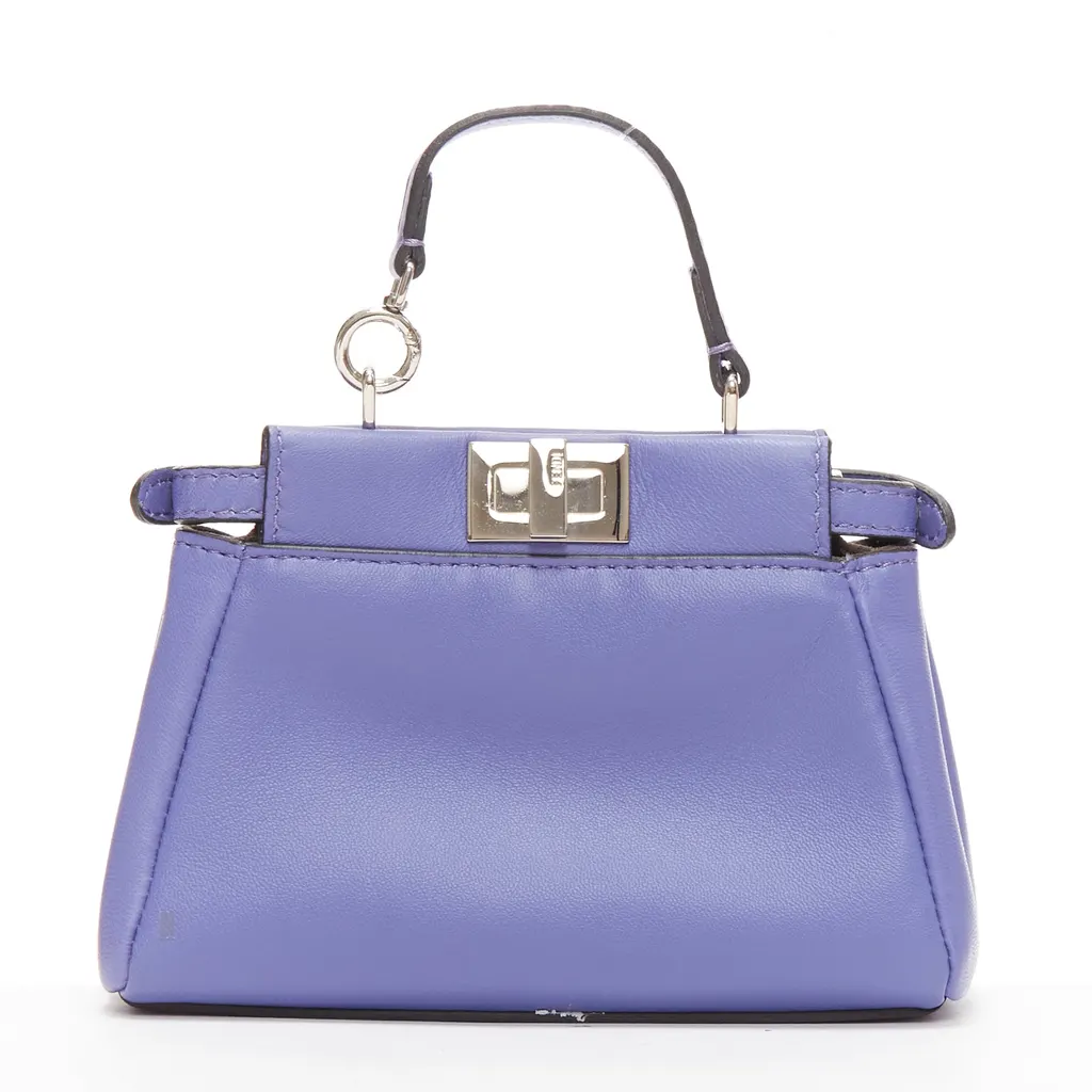 Fendi Peekaboo Micro Purple Leather Good - Box View