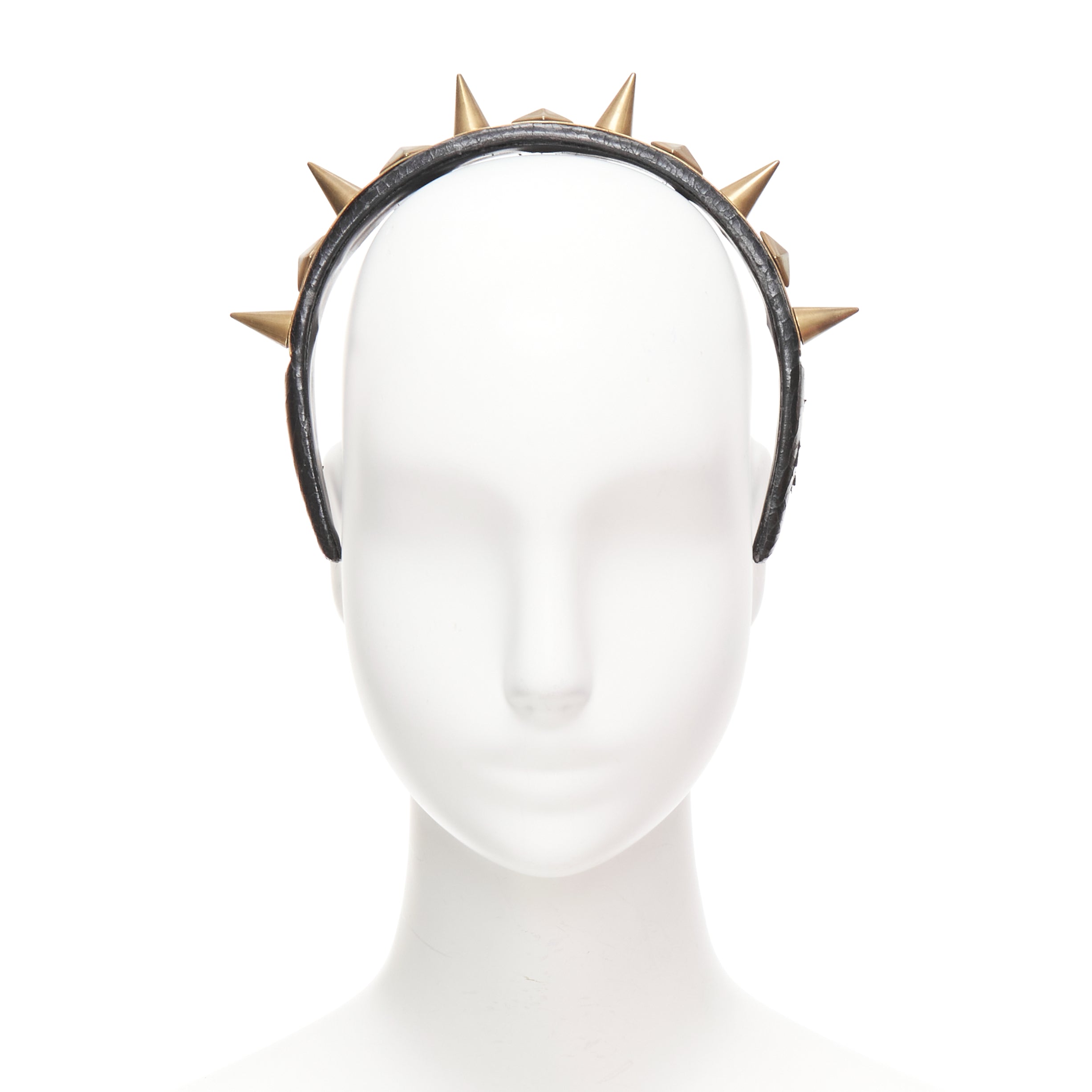 Givenchy Gold Spike Headband - Image 6