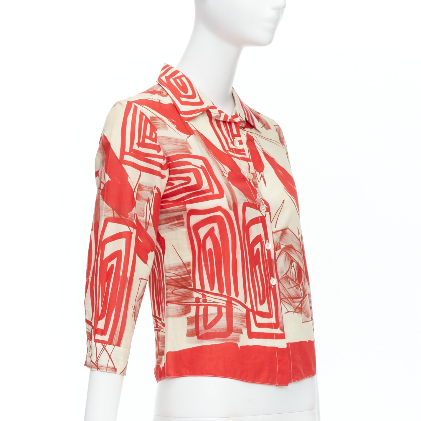 Marni Floral Crop Shirt - Image 6
