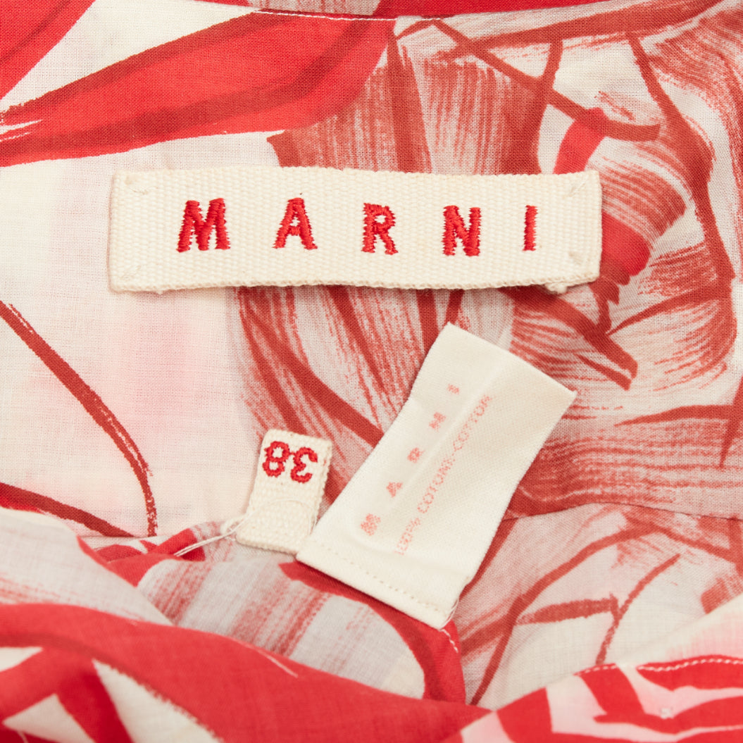 Marni Floral Crop Shirt - Image 10