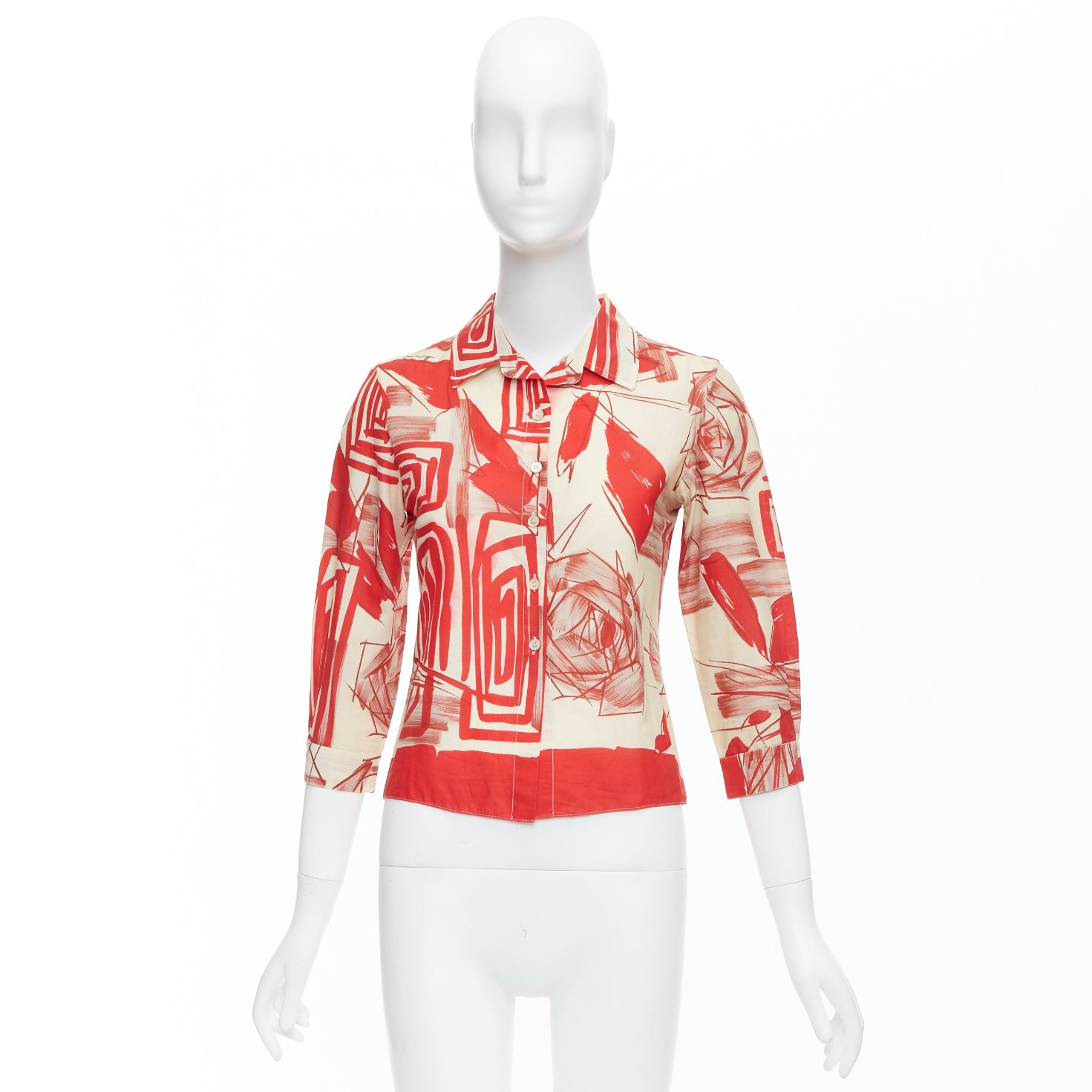 Marni Floral Crop Shirt - Image 11