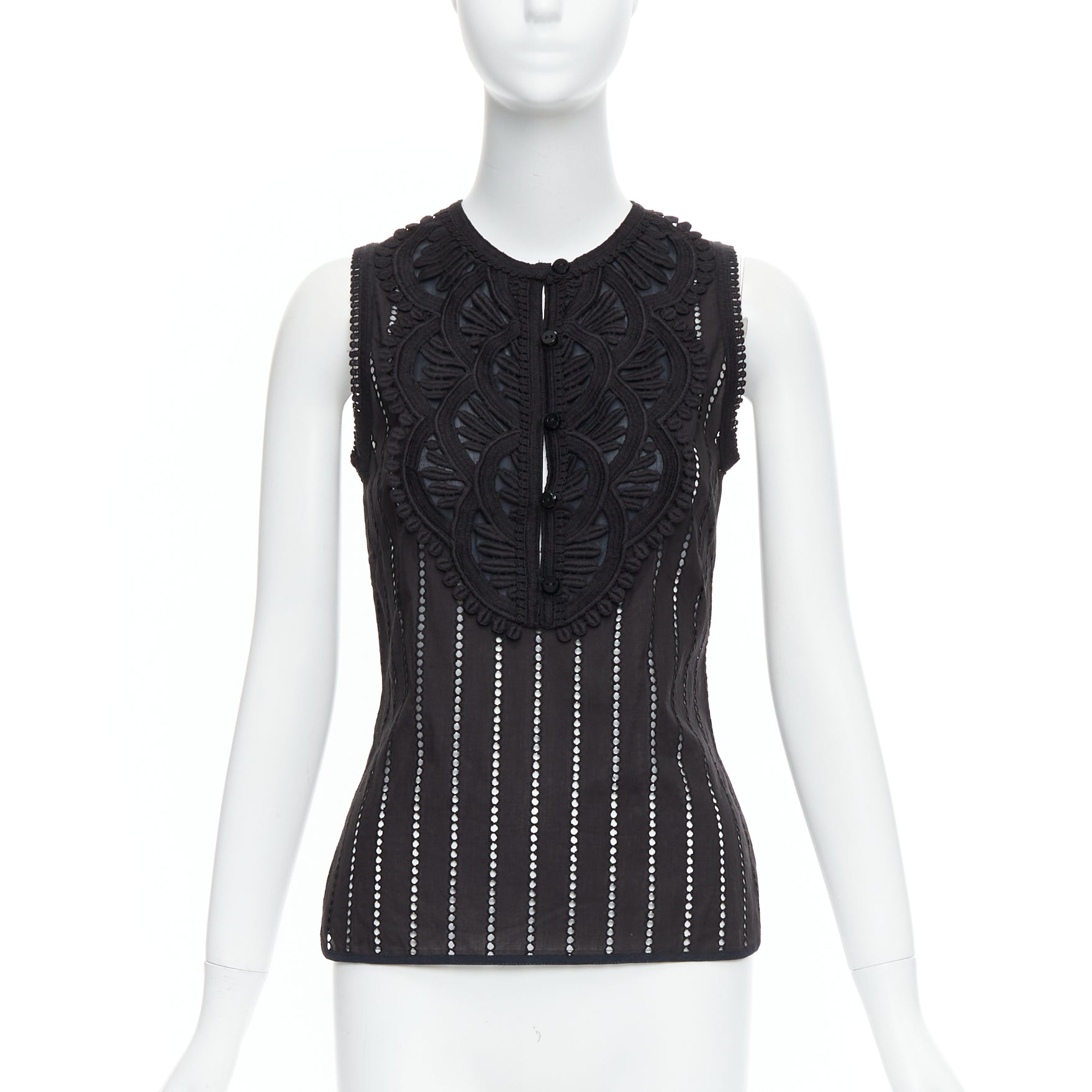 Andrew Gn Eyelet Lace Top