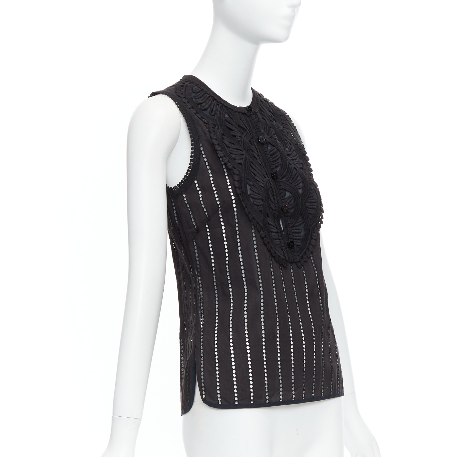 Andrew Gn Eyelet Lace Top - Image 6