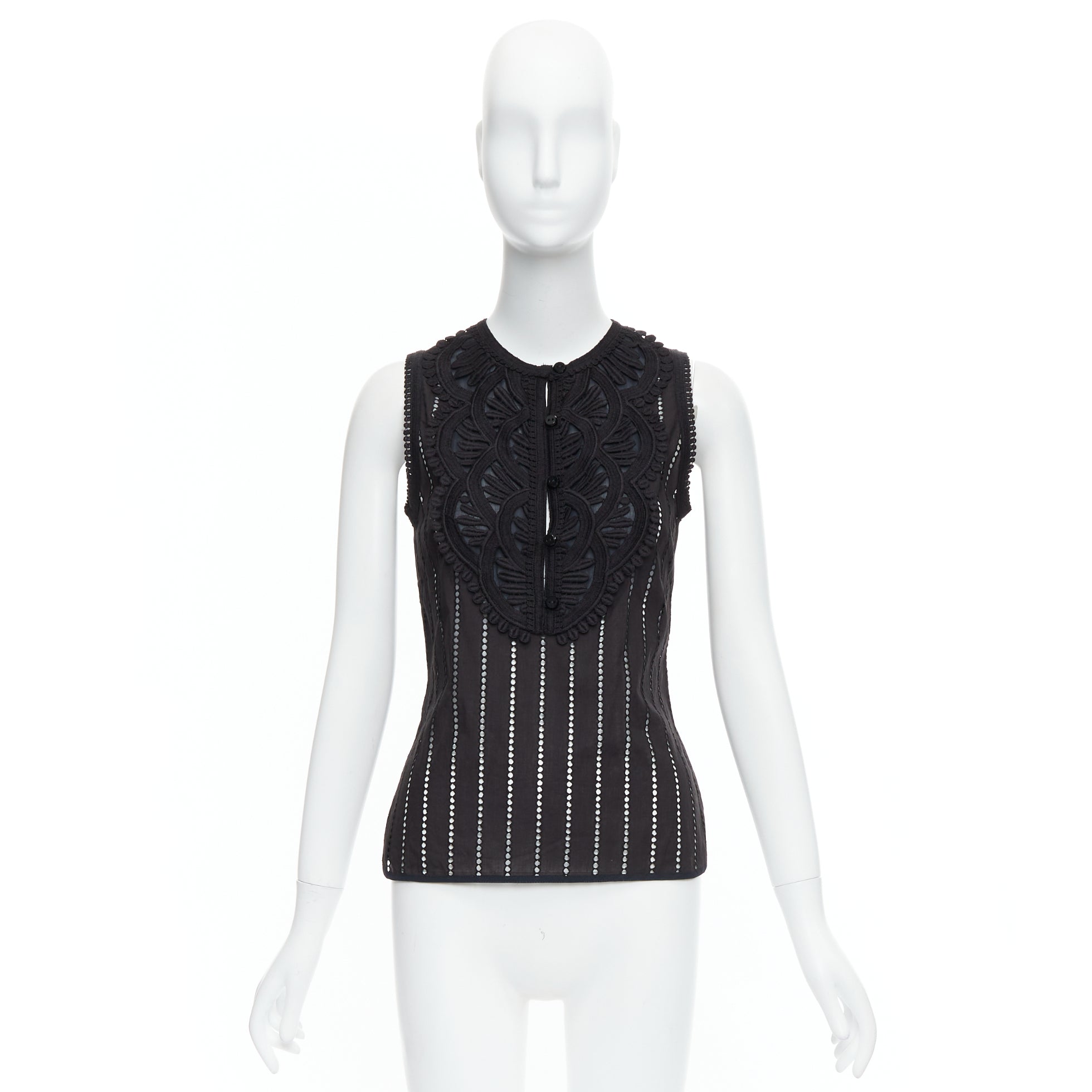 Andrew Gn Eyelet Lace Top - Image 11