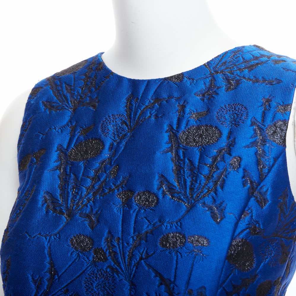 Oscar De La Renta Lurex Cloque Dress - Back view