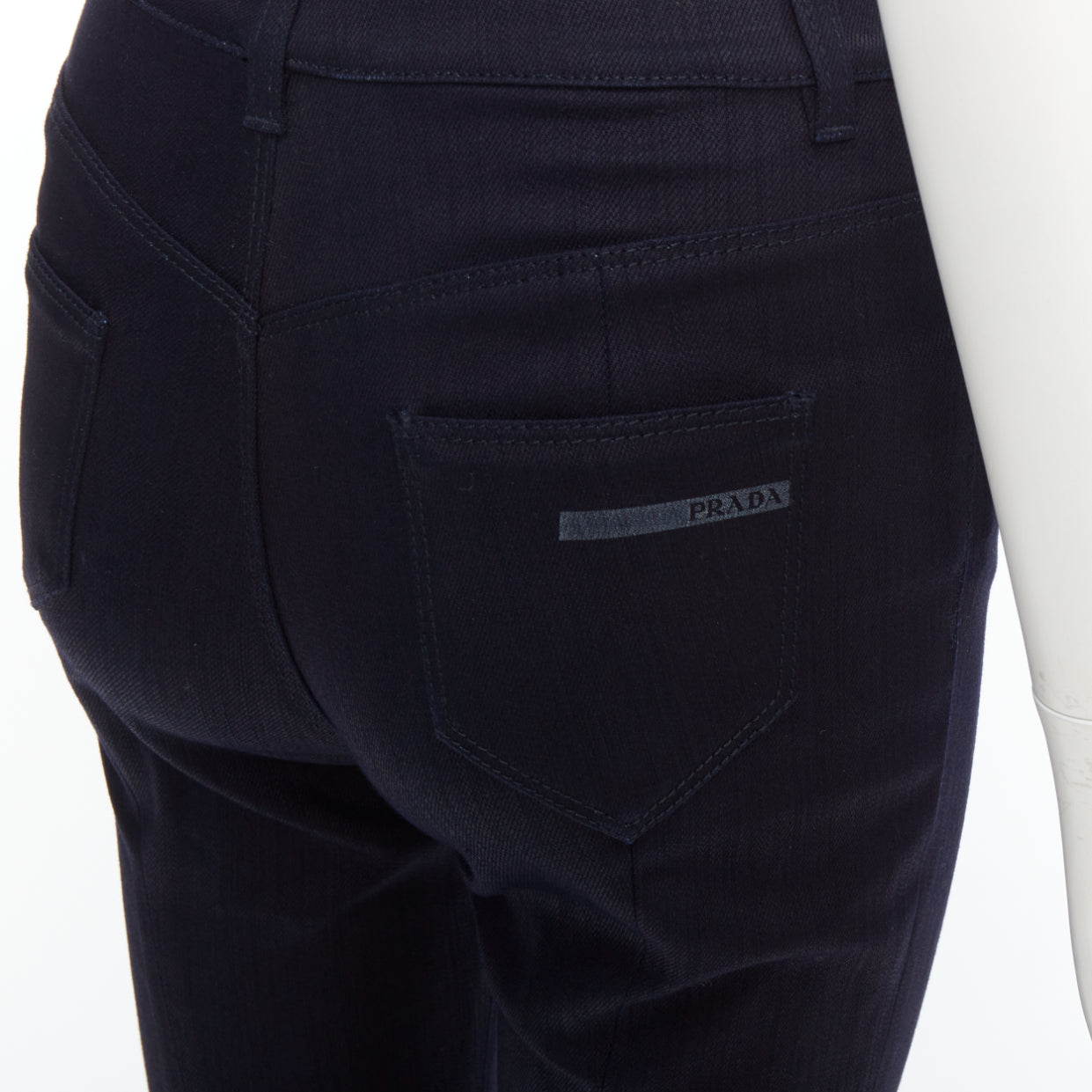 Prada Logo Flare Jeans - Back view