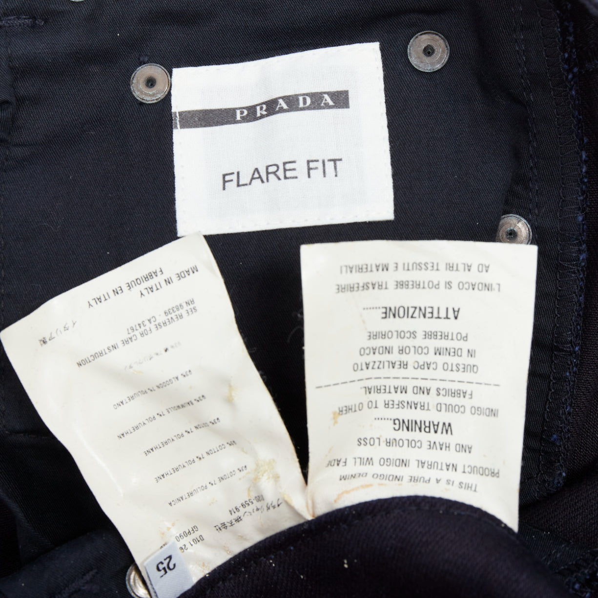 Prada Logo Flare Jeans - Image 10