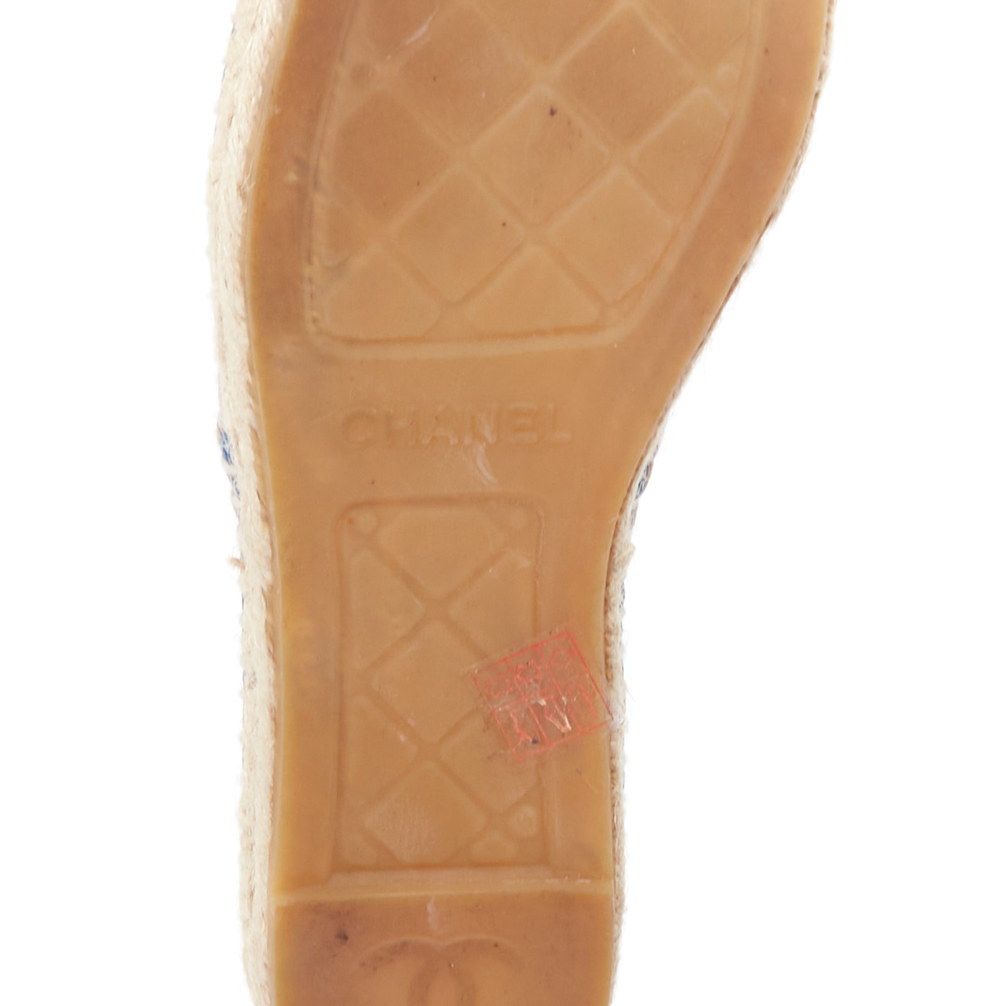 Chanel Striped Fringe Shoes - Image 12