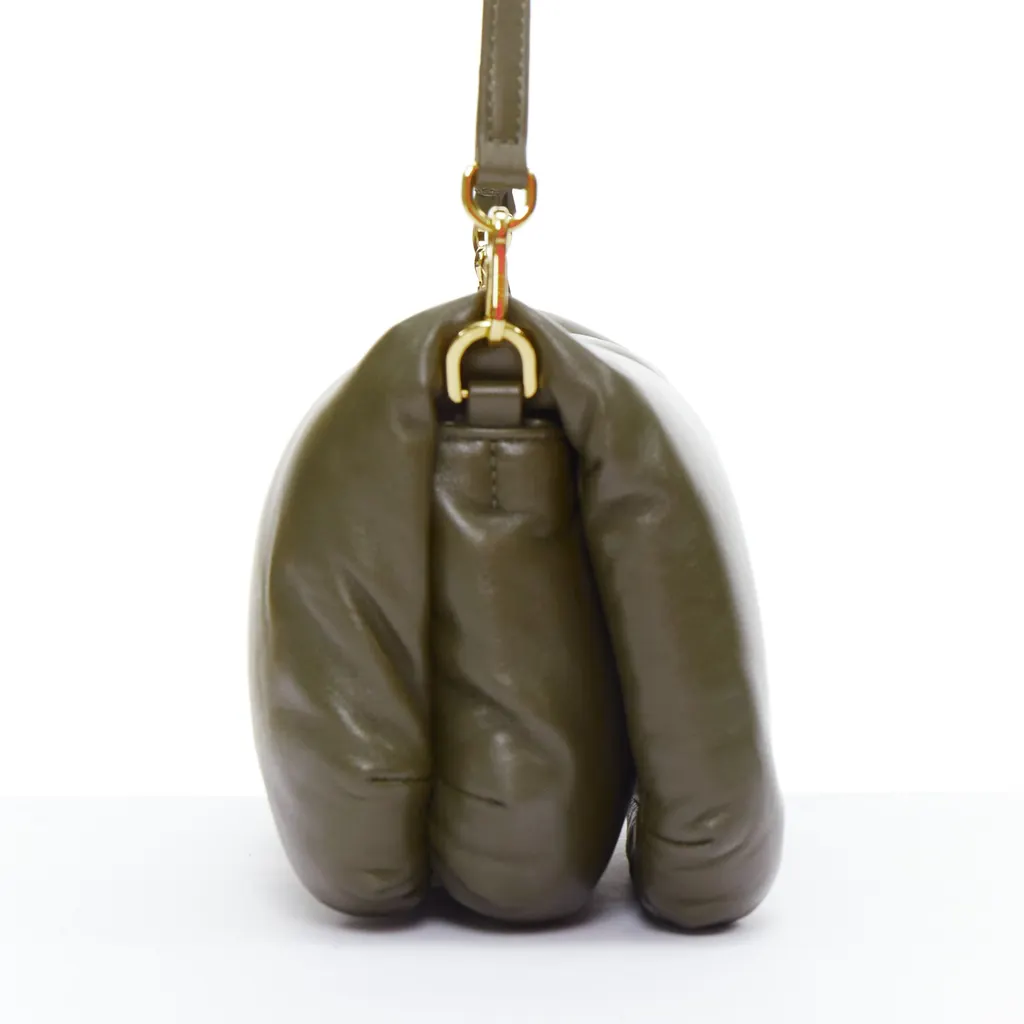 Loewe Mini Puffer Goya Khaki Leather Very good - Model View