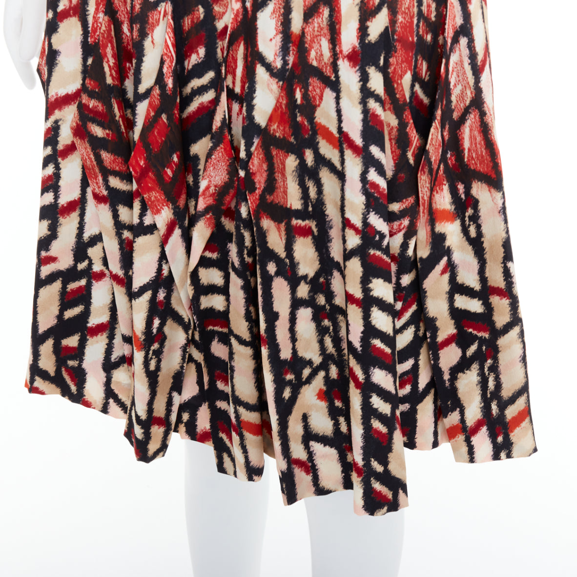 Bottega Veneta Abstract Pleated Skirt - Back view