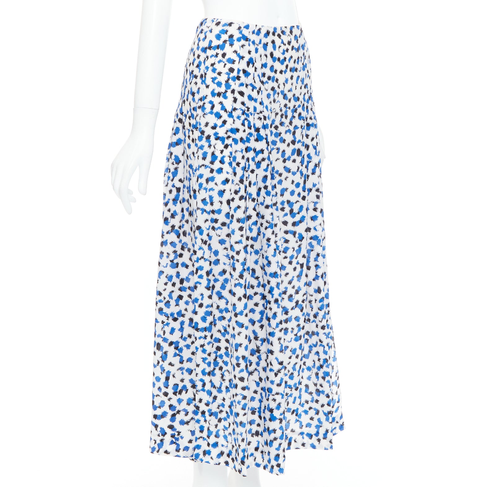 Oscar De La Renta Abstract Pleated Skirt - Image 6