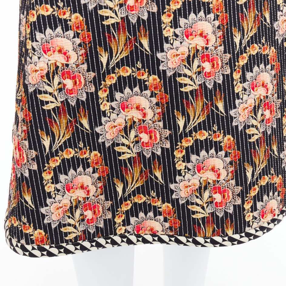 Oscar De La Renta Floral Quilted Skirt - Detail 2