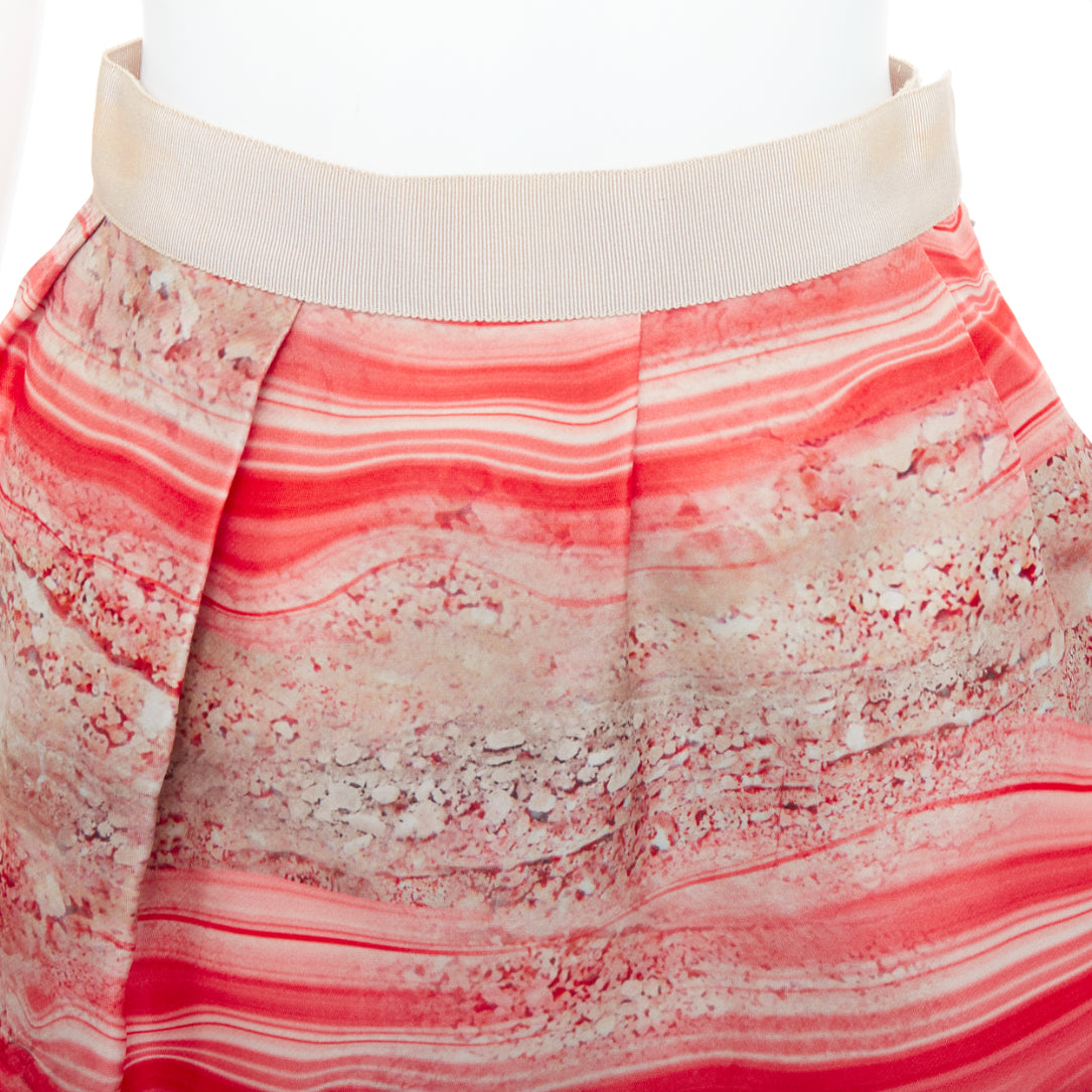 Giambattista Valli Marble A-line Skirt - Back view