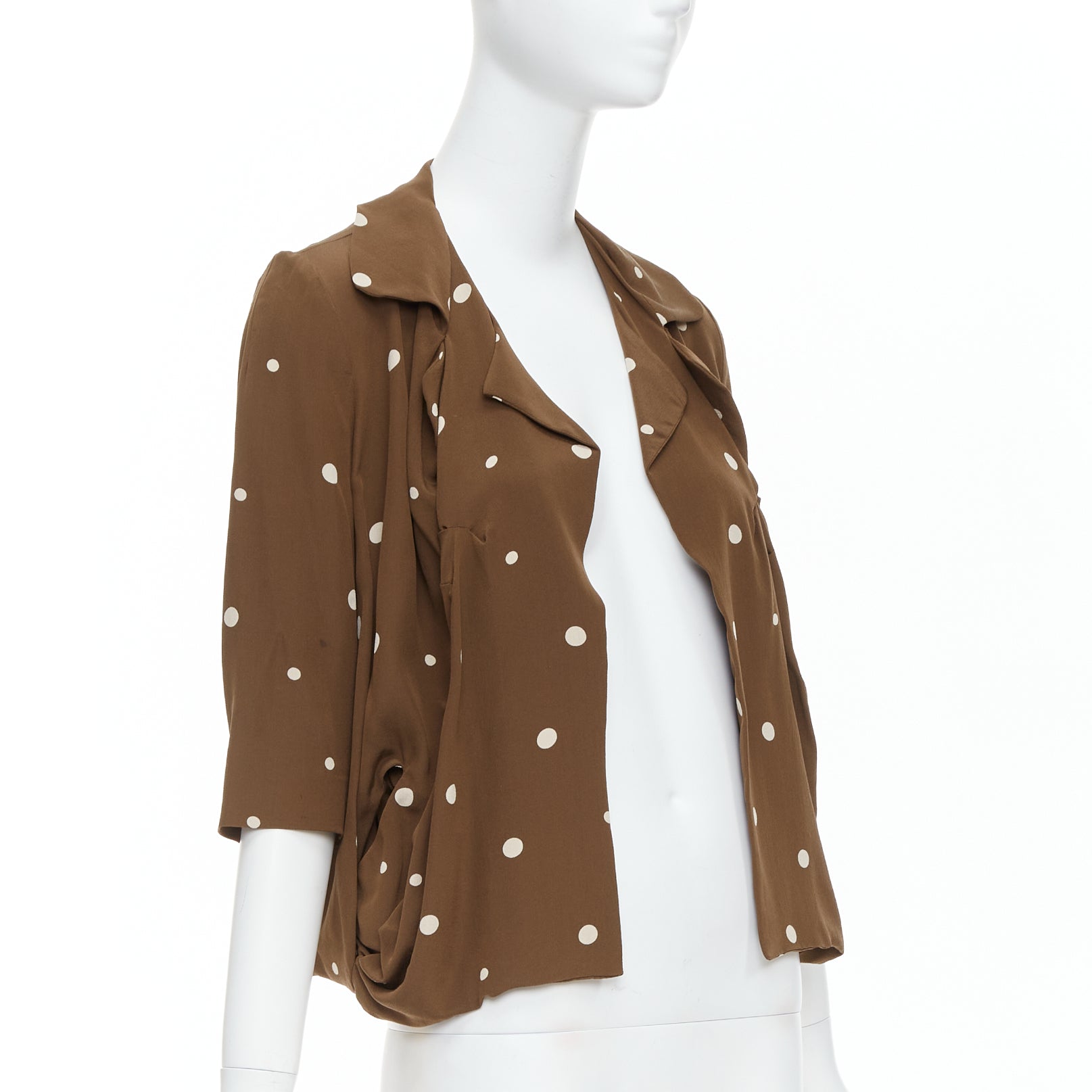 Marni Brown Polka Dot Blazer - Image 6