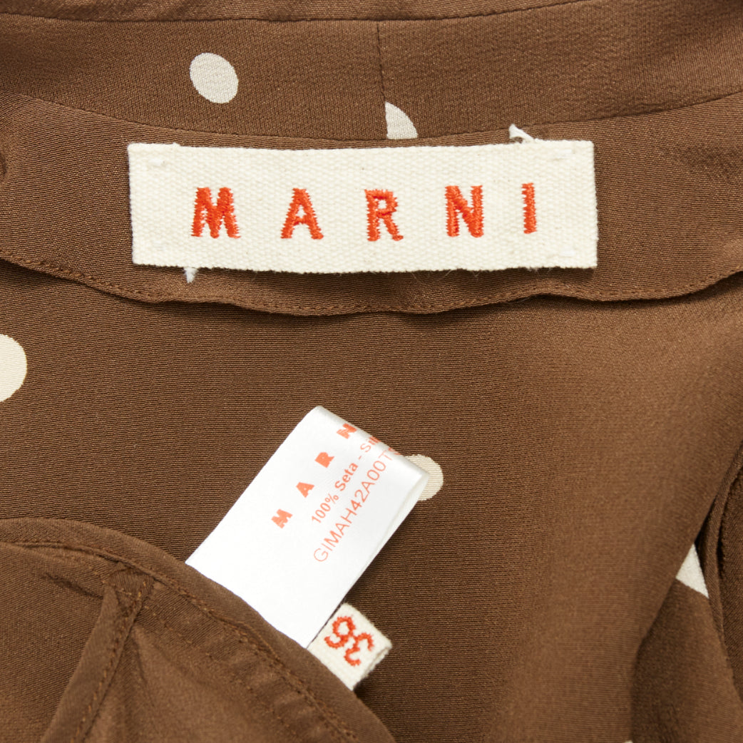 Marni Brown Polka Dot Blazer - Image 10