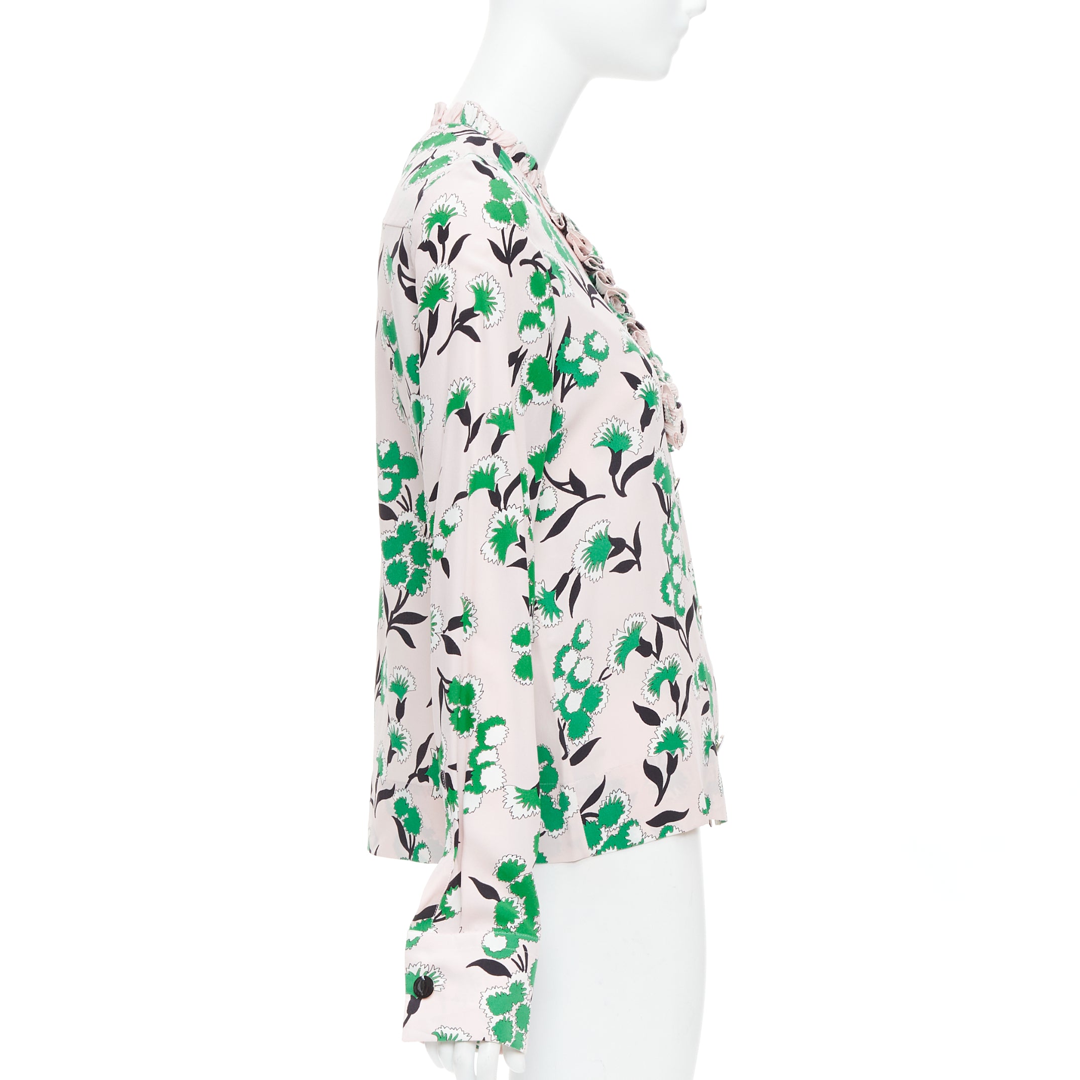 Marni Floral Ruffle Top - 4