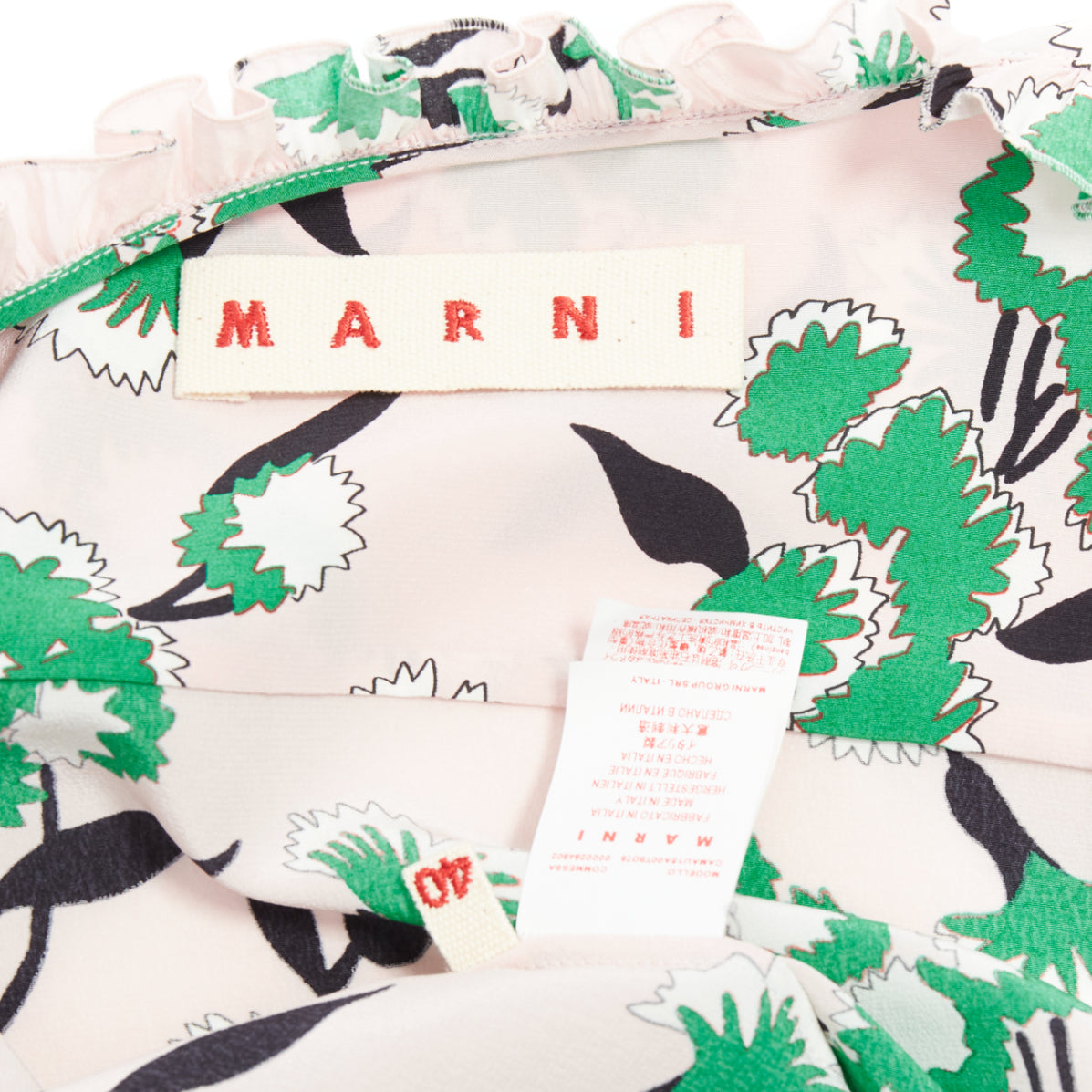 Marni Floral Ruffle Top - Image 10