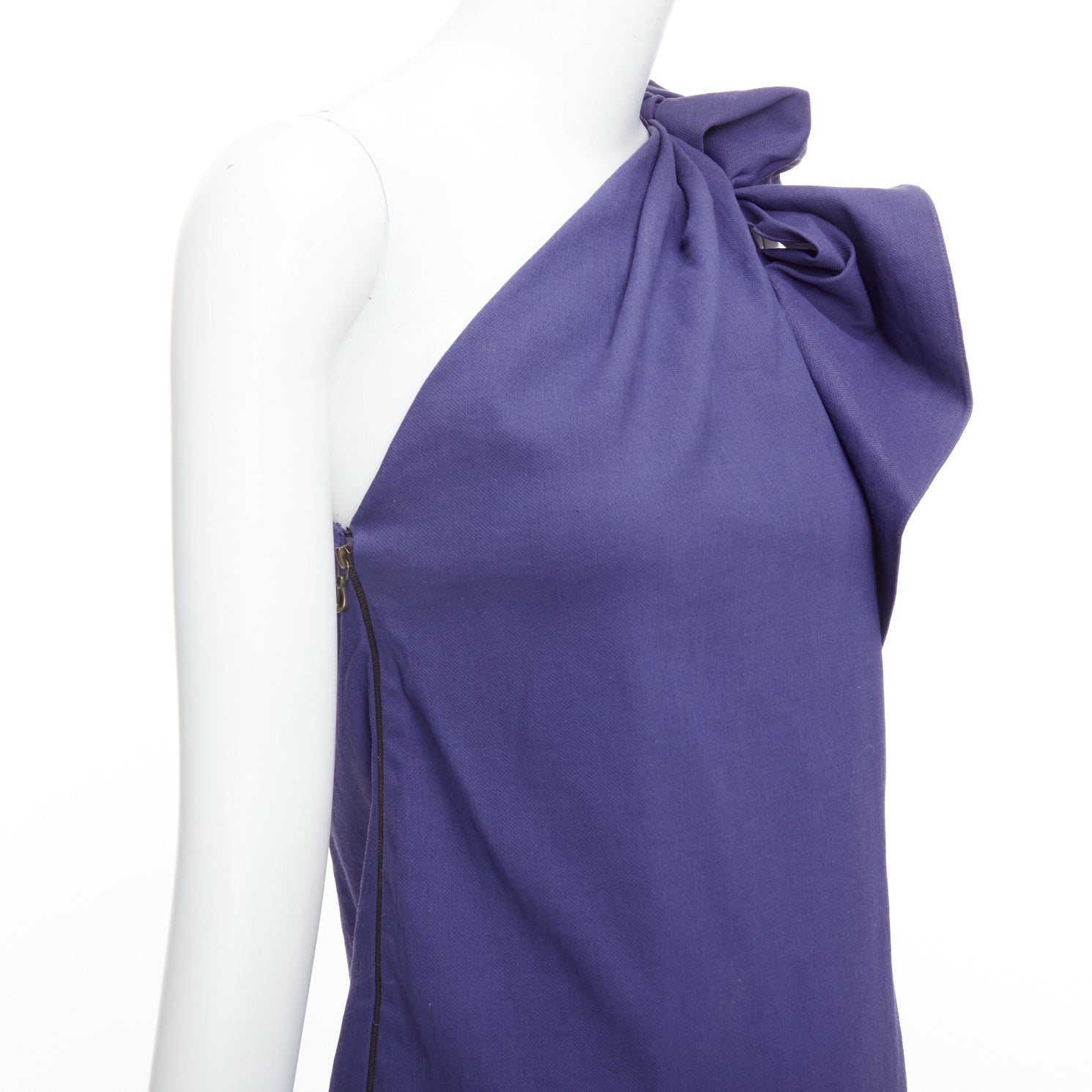 Lanvin One Shoulder Ruffle Dress - Detail 2