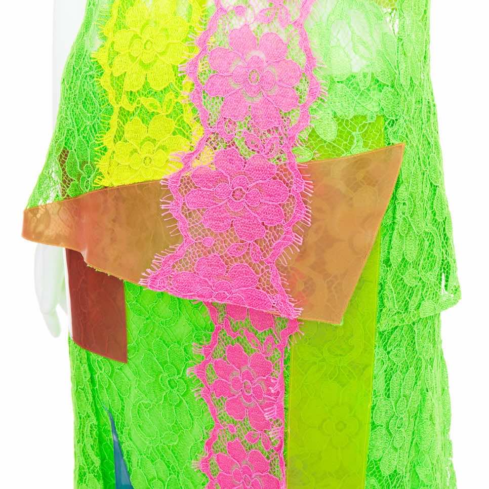 Christopher Kane PVC Lace Skirt Set - Back view