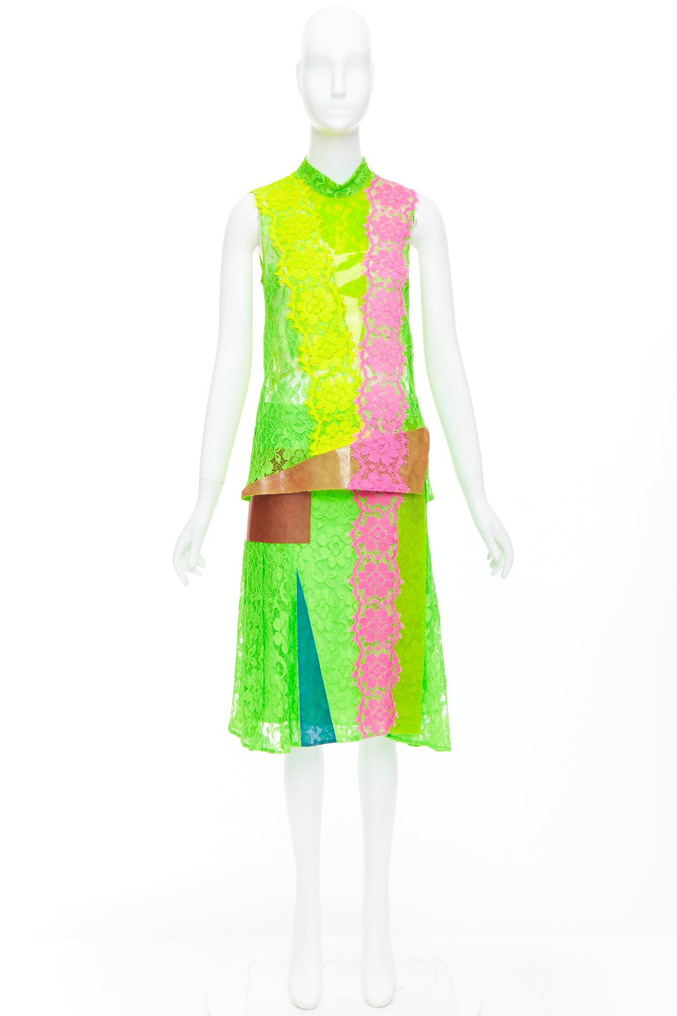 Christopher Kane PVC Lace Skirt Set - Image 13