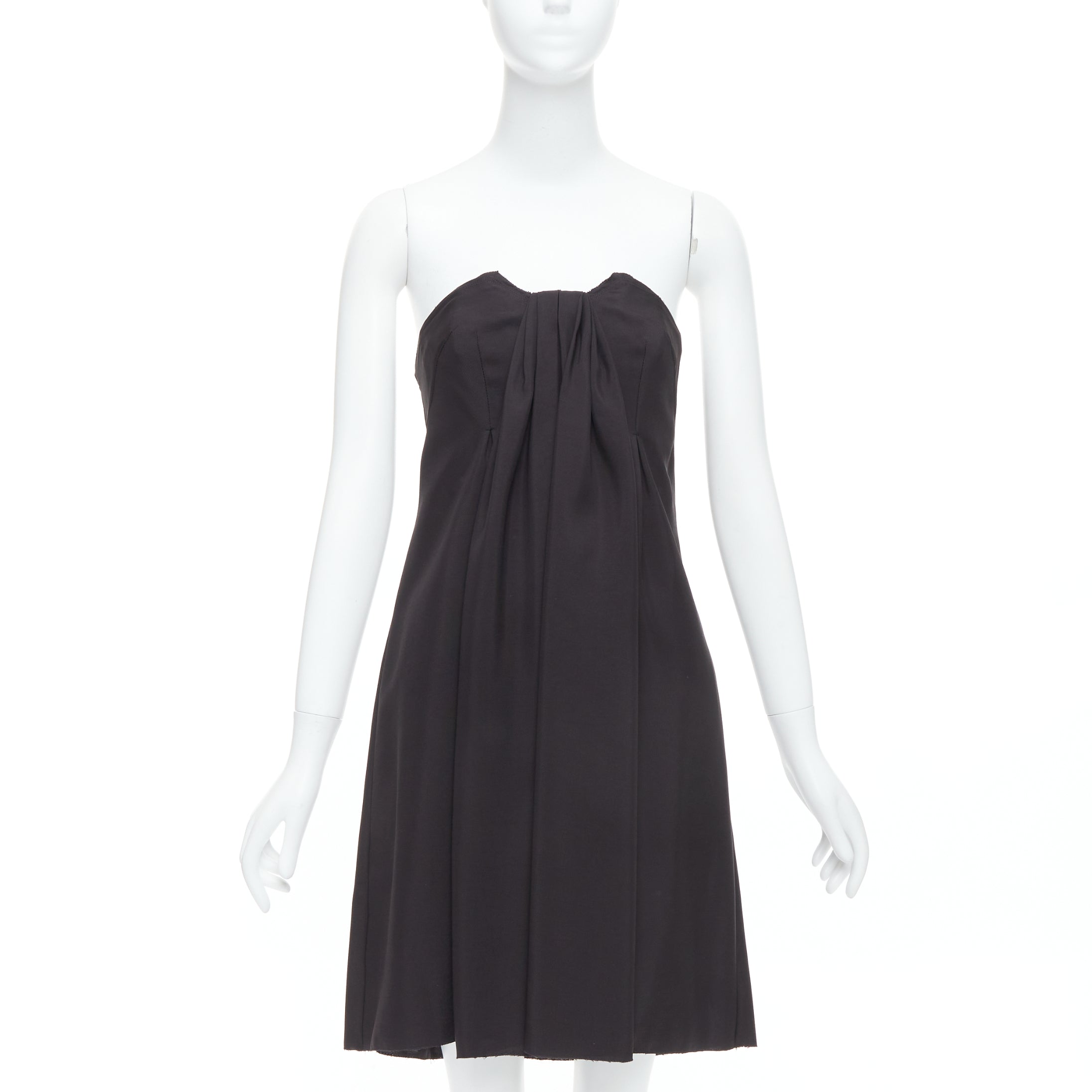Prada Corseted Strapless Dress