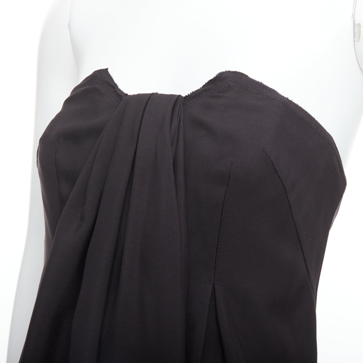 Prada Corseted Strapless Dress - Back view