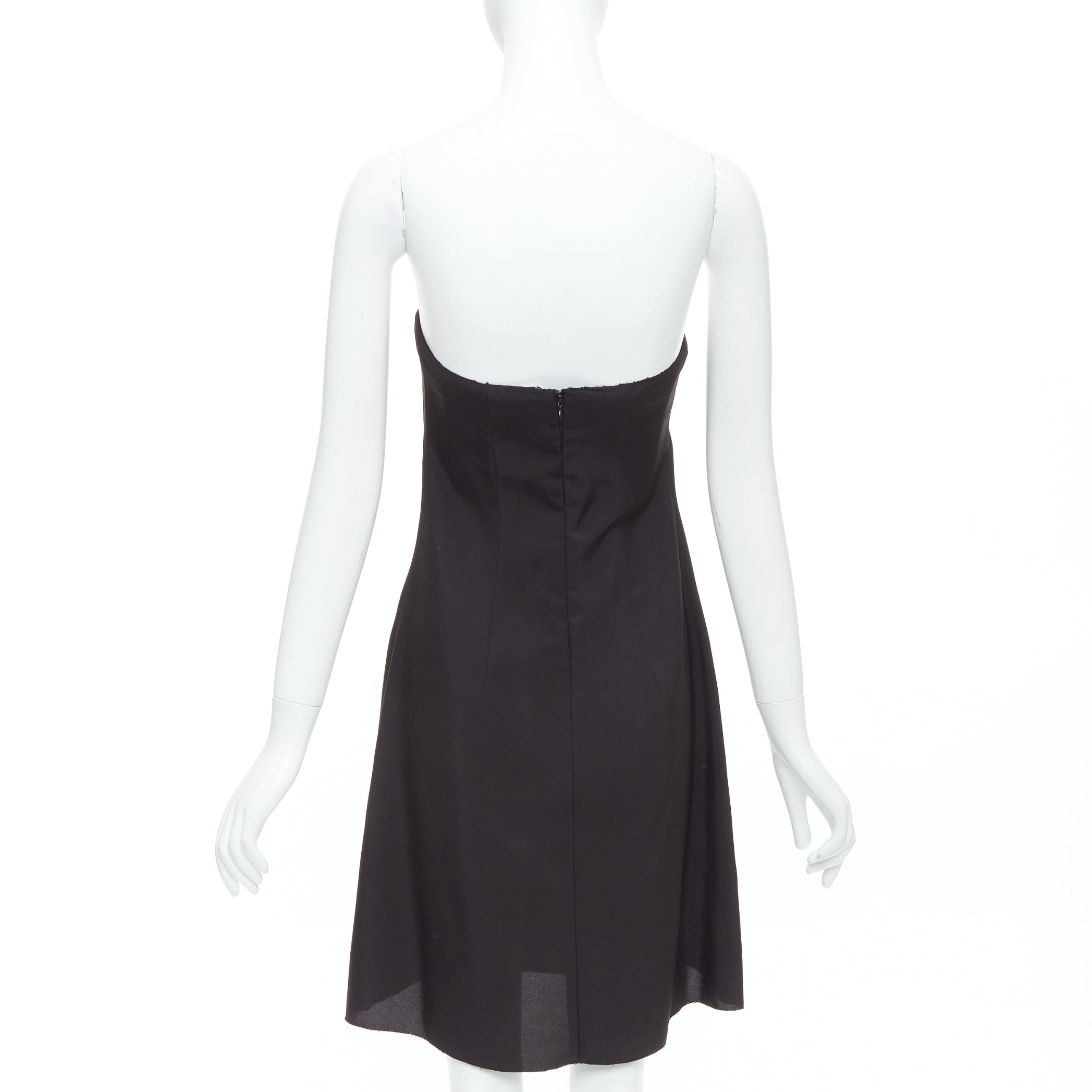 Prada Corseted Strapless Dress - Side view