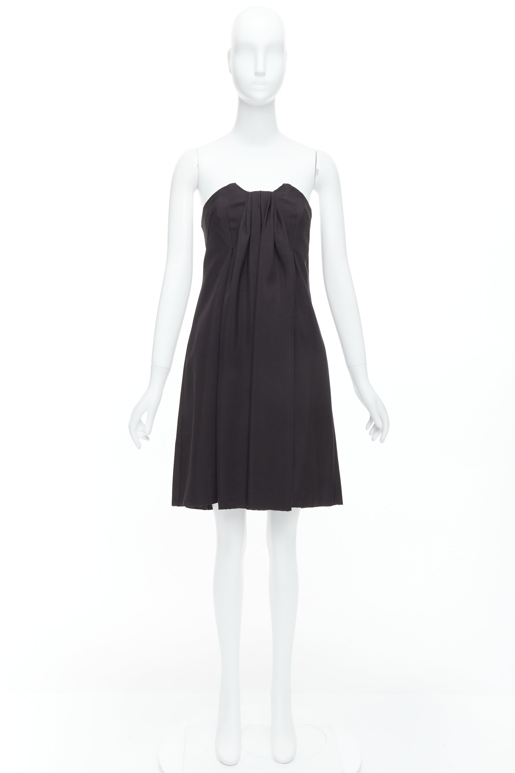 Prada Corseted Strapless Dress - Image 11
