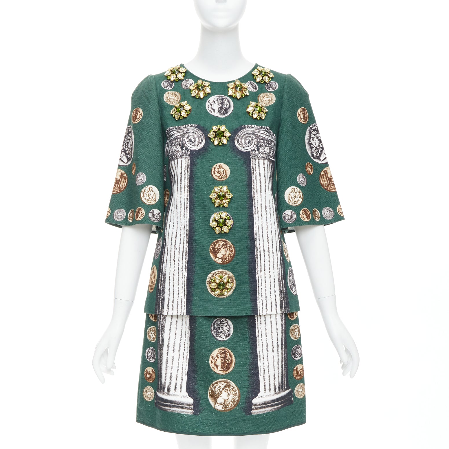 Dolce & Gabbana Roman Coin Skirt Set
