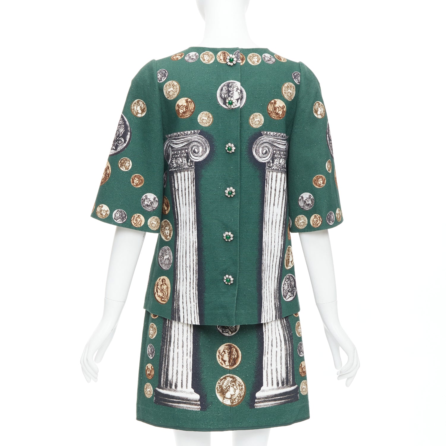 Dolce & Gabbana Roman Coin Skirt Set - Side view