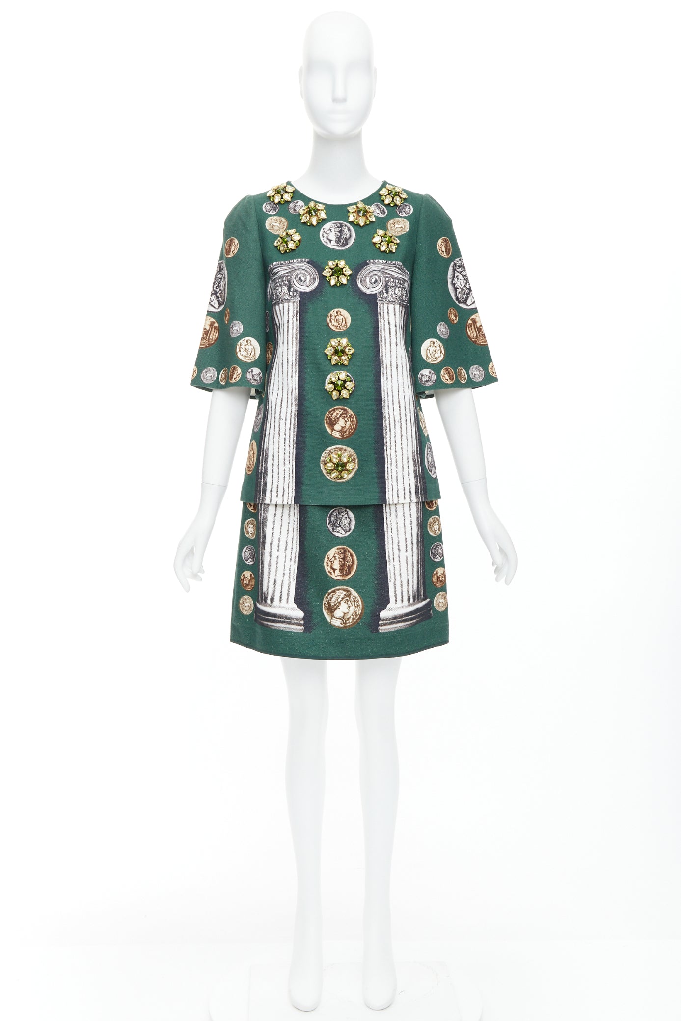 Dolce & Gabbana Roman Coin Skirt Set - Image 13