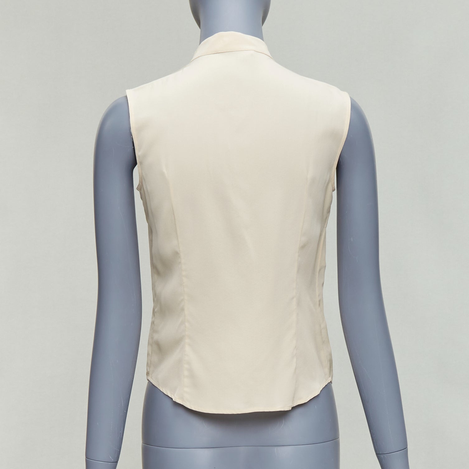 Prada Ruffle Sleeveless Shirt - Side view