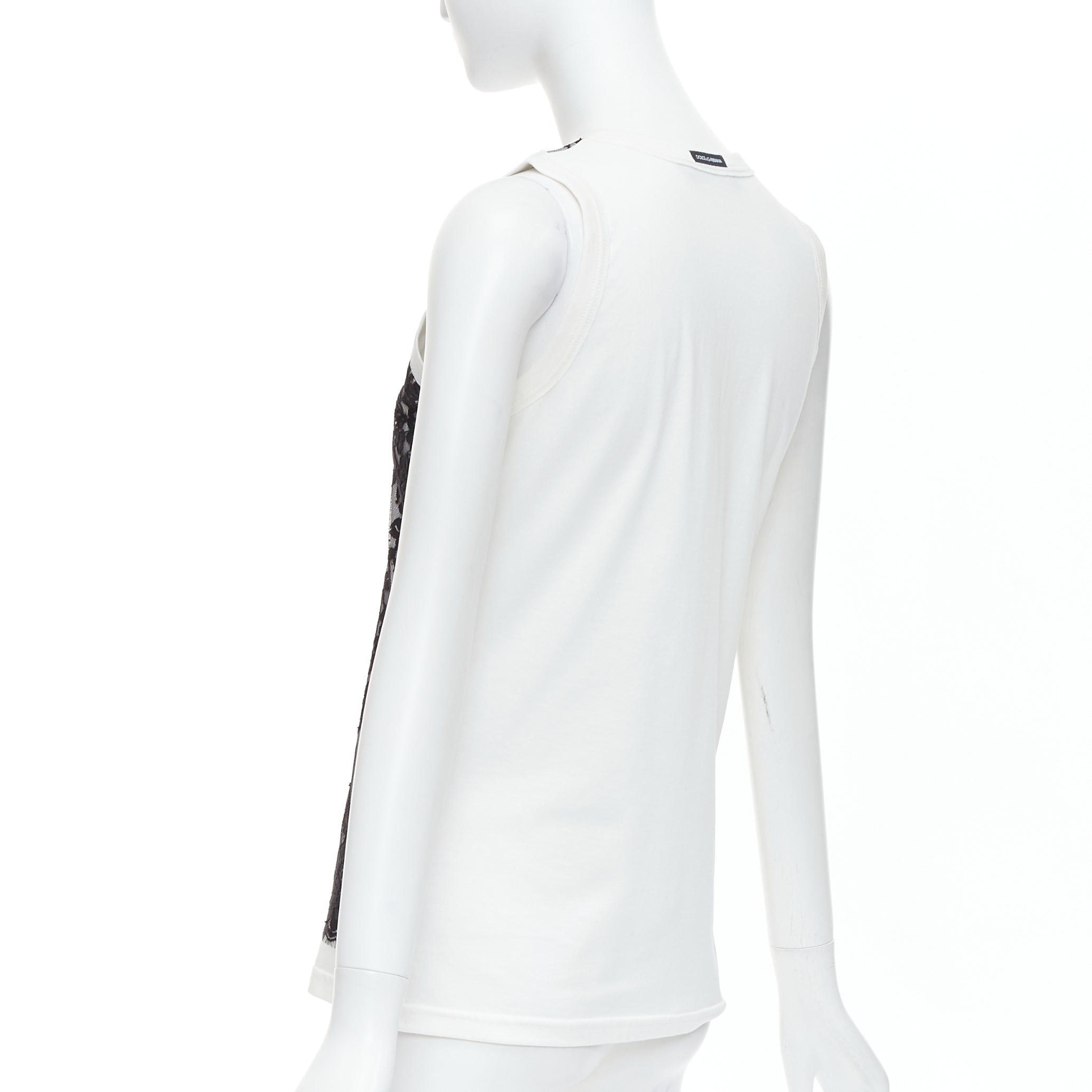 Dolce & Gabbana Lace Overlay Tank - Detail 1