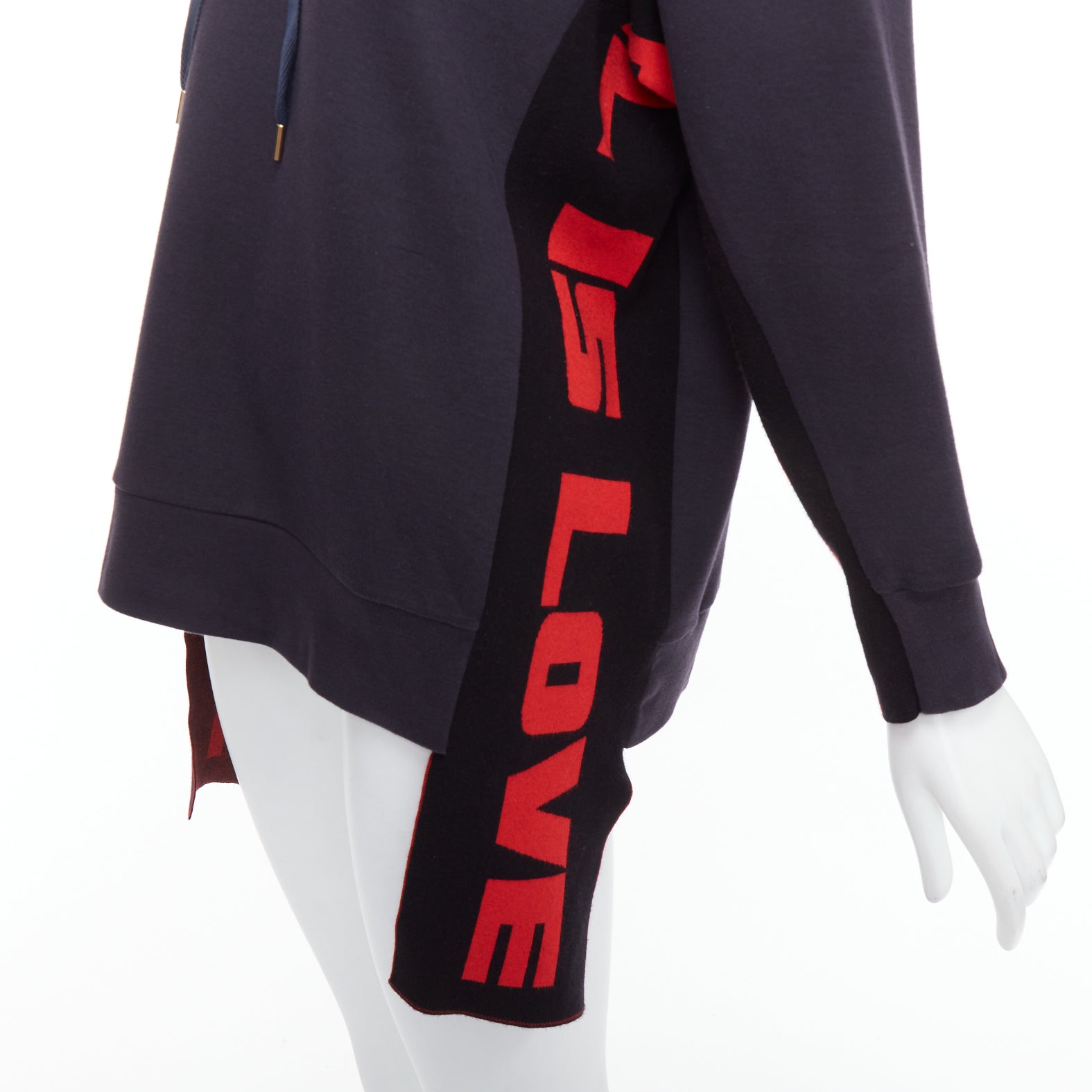 Stella Mccartney Love Long Hoodie - Back view