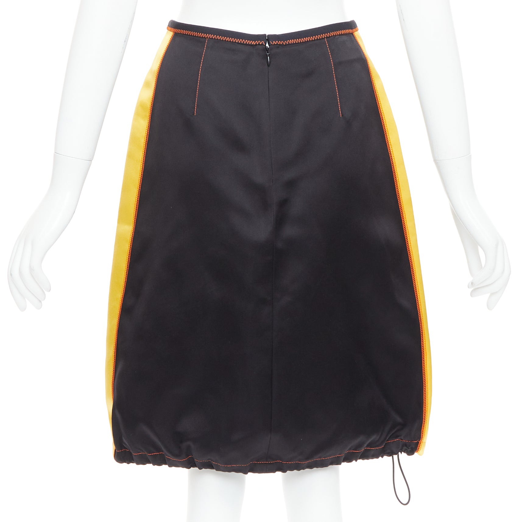Prada Drawstring Colorblock Skirt - Side view